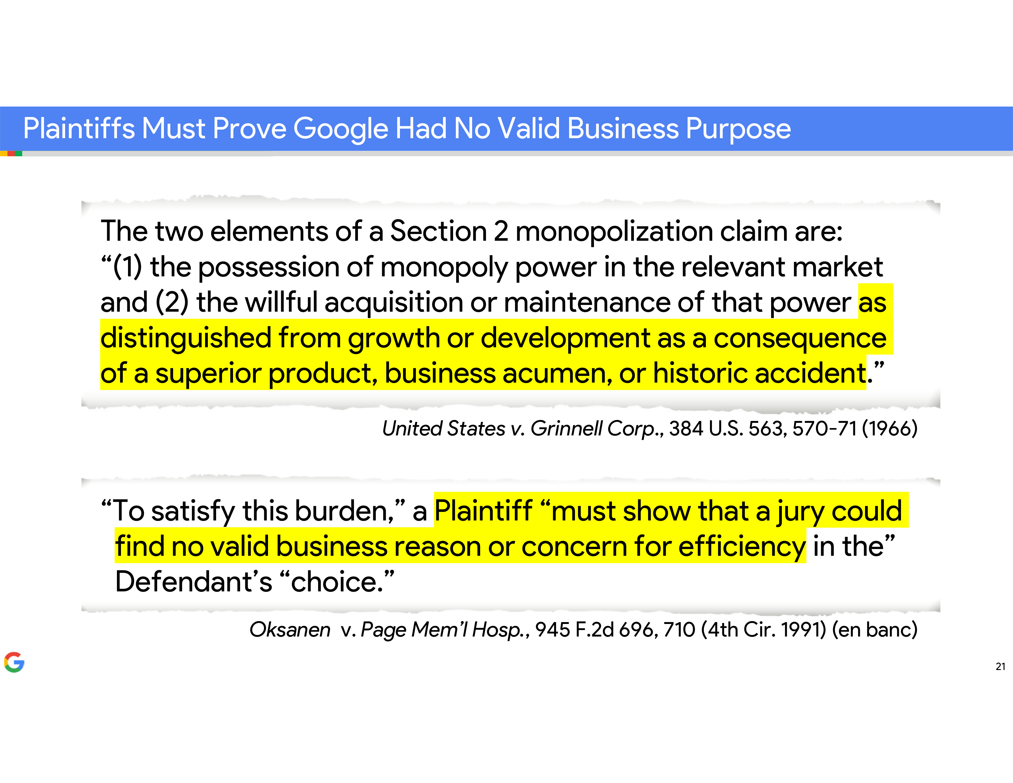 Google Opening Statement — page 21