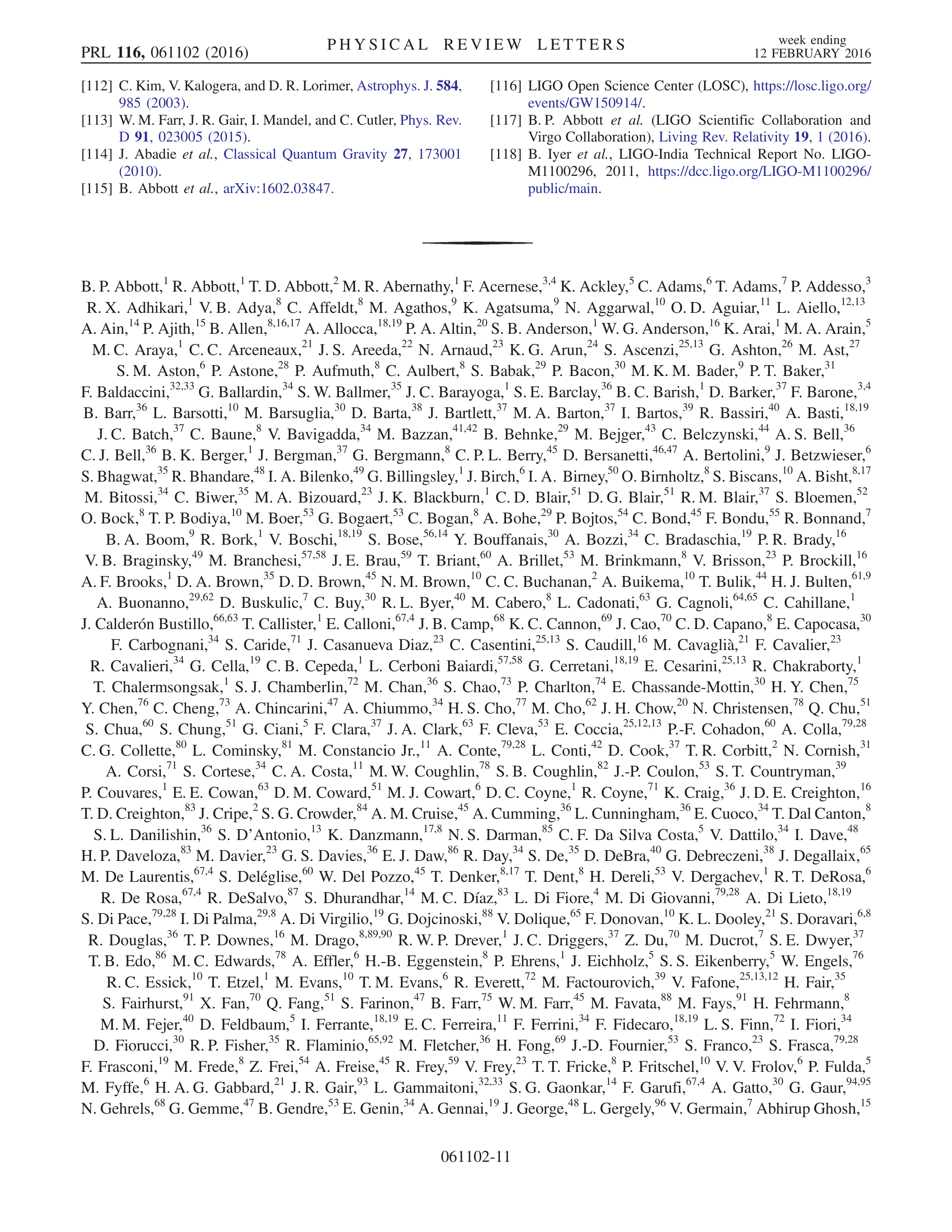 Gravitational Waves Research Paper by LIGO and Virgo Collaboration — page 11