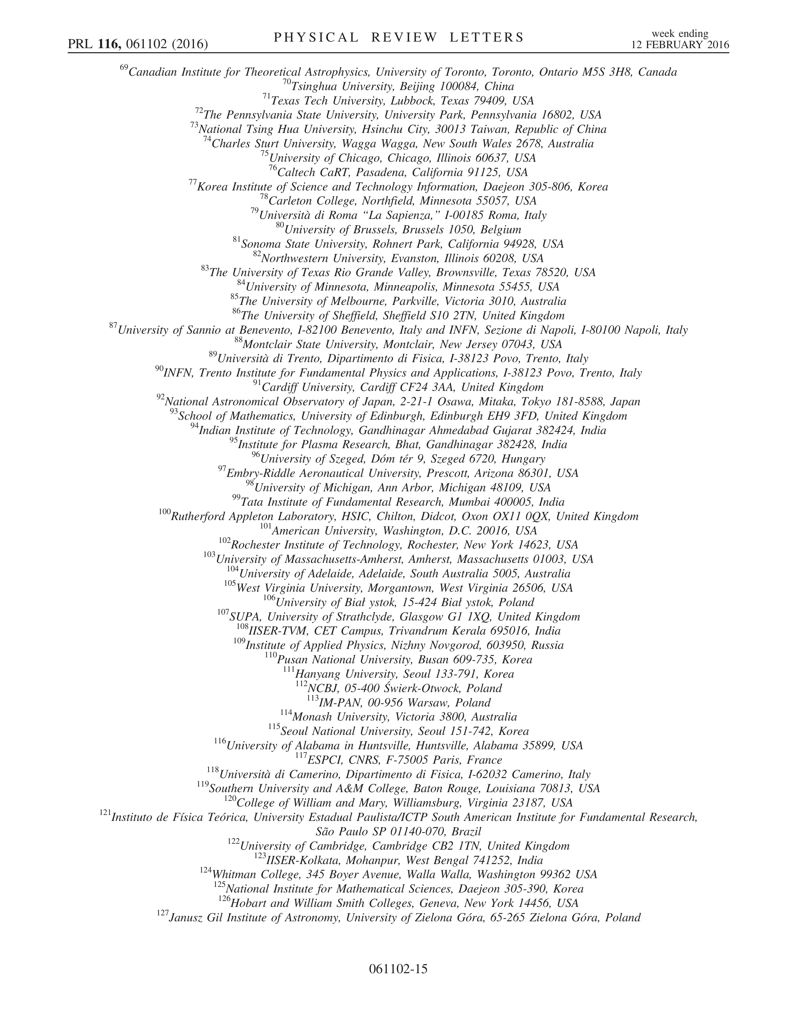 Gravitational Waves Research Paper by LIGO and Virgo Collaboration — page 15
