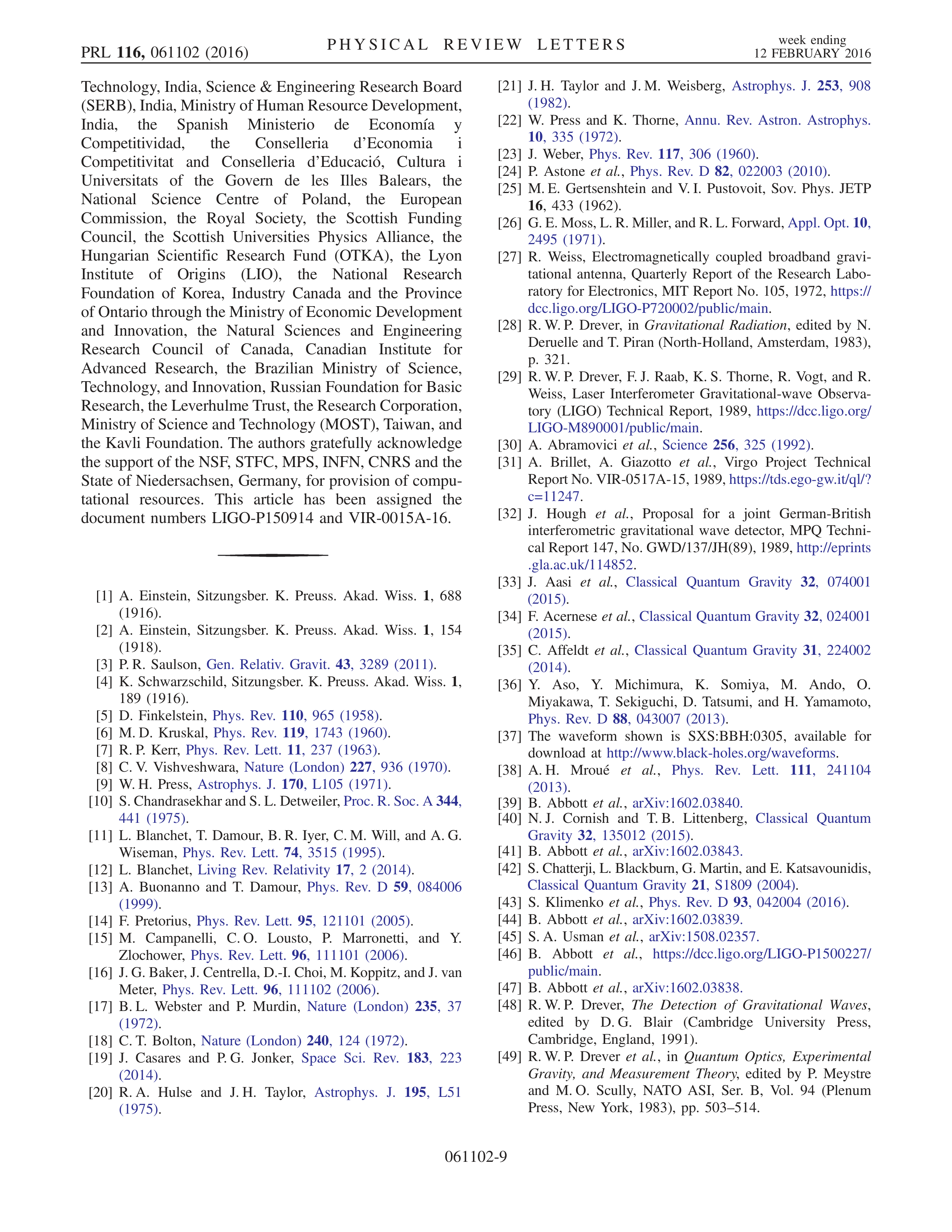 Gravitational Waves Research Paper by LIGO and Virgo Collaboration — page 9