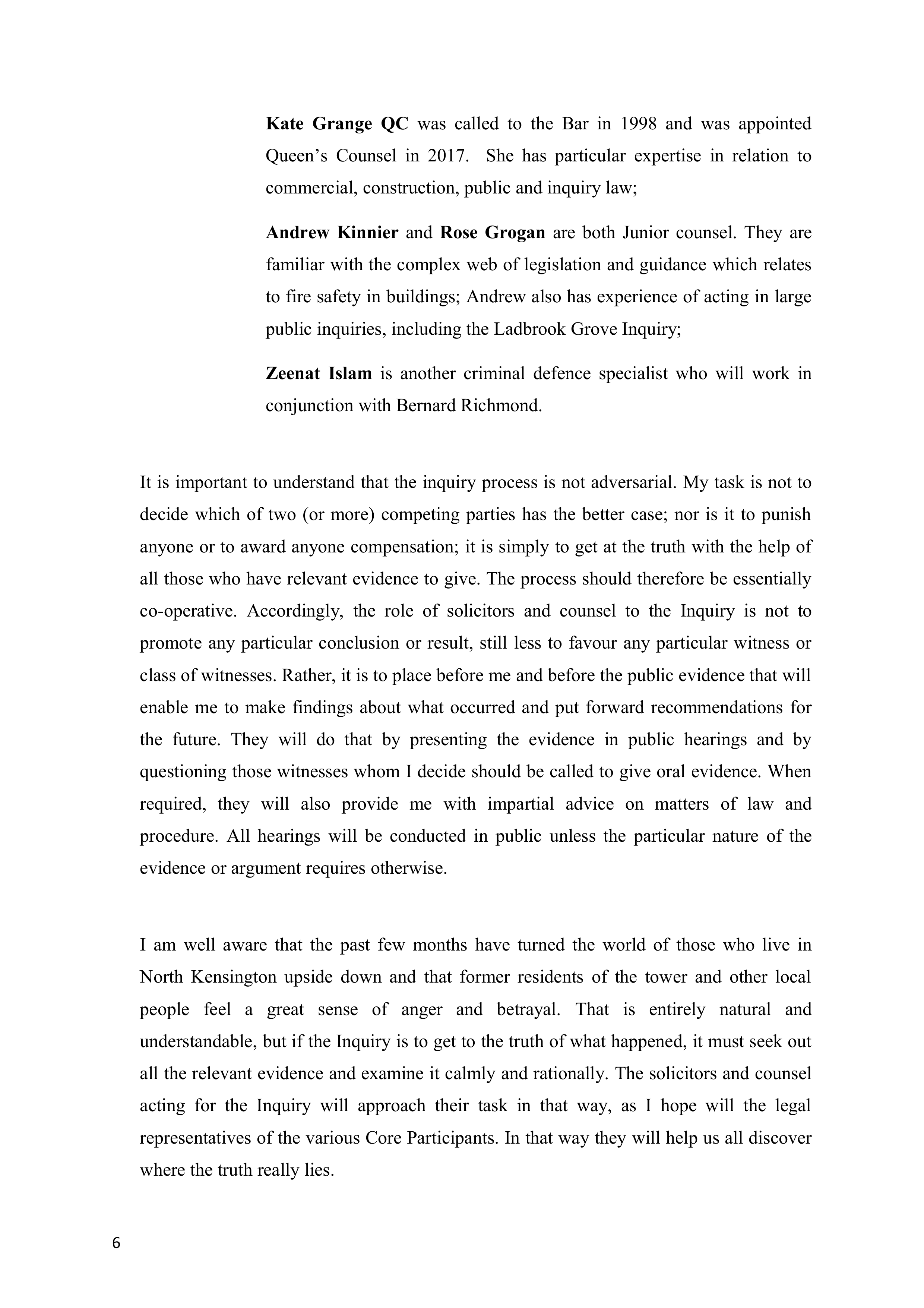Grenfell Inquiry Opening Statement — page 6