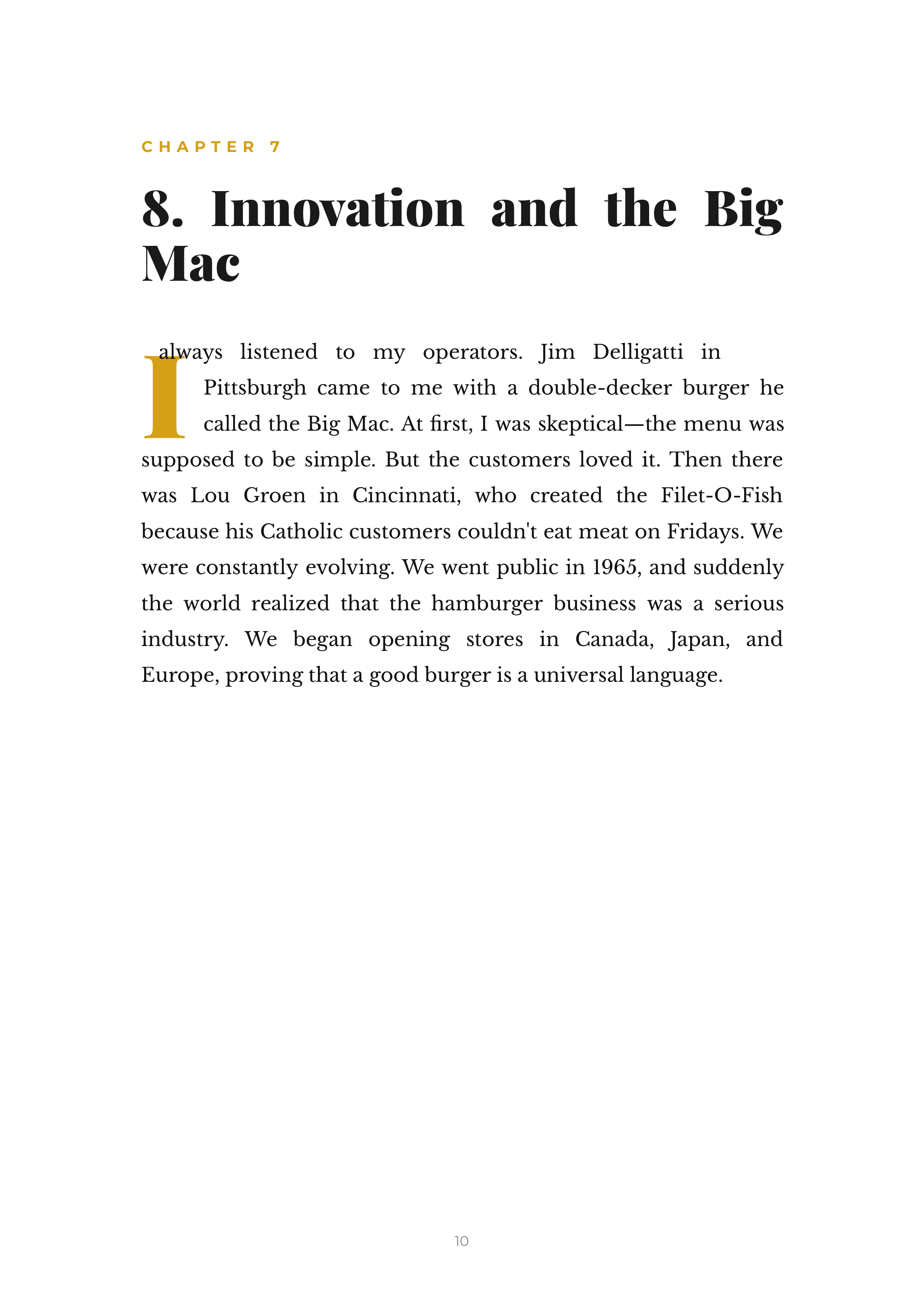Grinding It Out by Ray Kroc McDonald’s Founder Autobiography — page 10