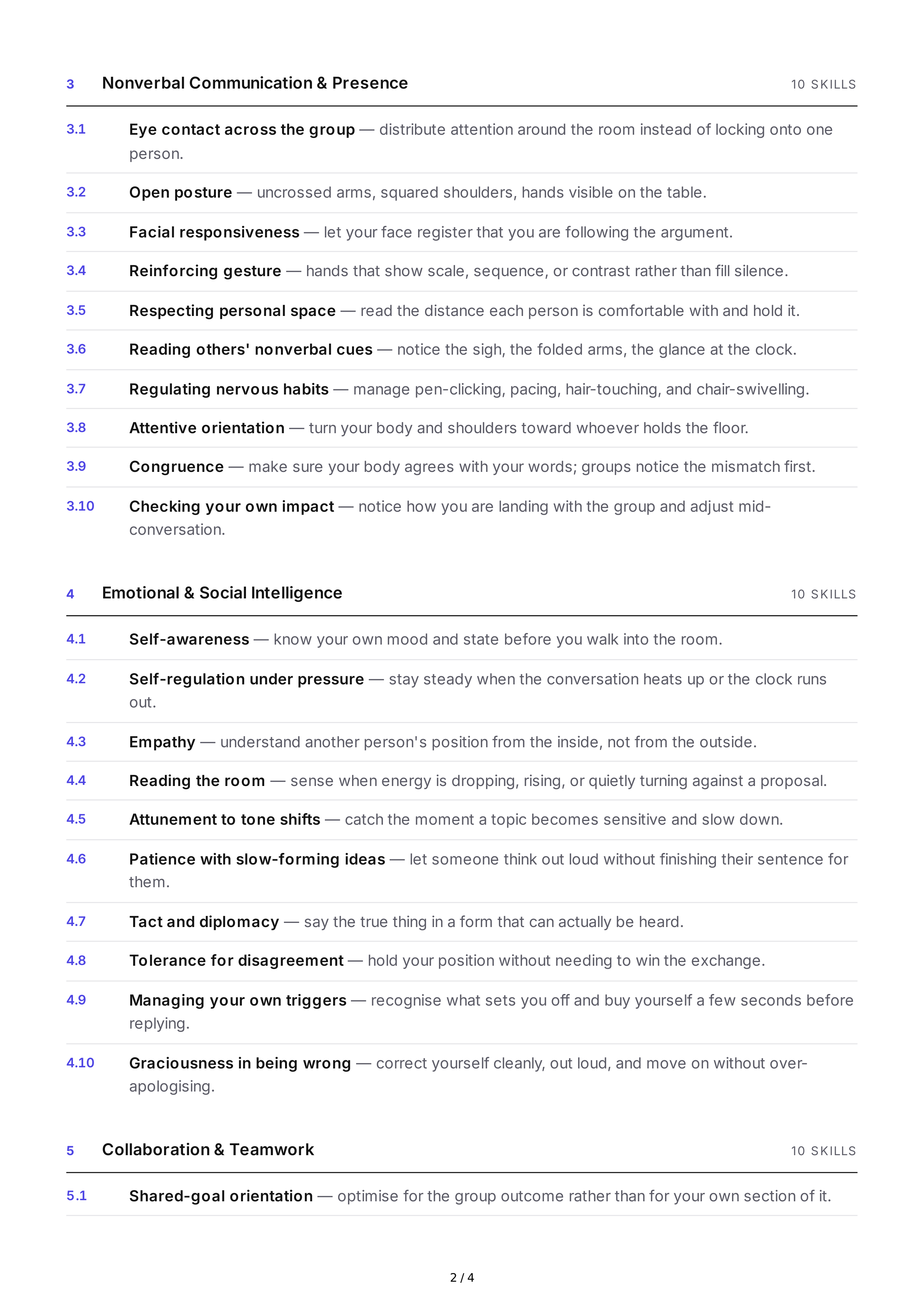 Group Communication Interpersonal Skills — page 2