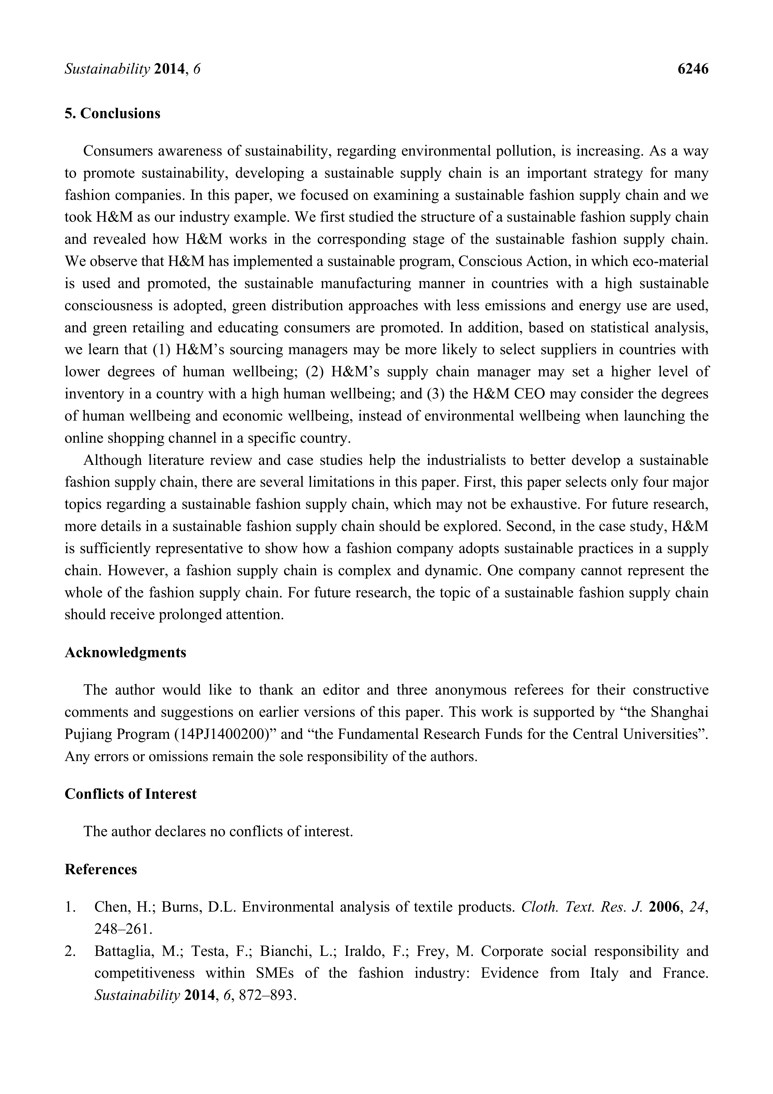 H&M Sustainability Report — page 11