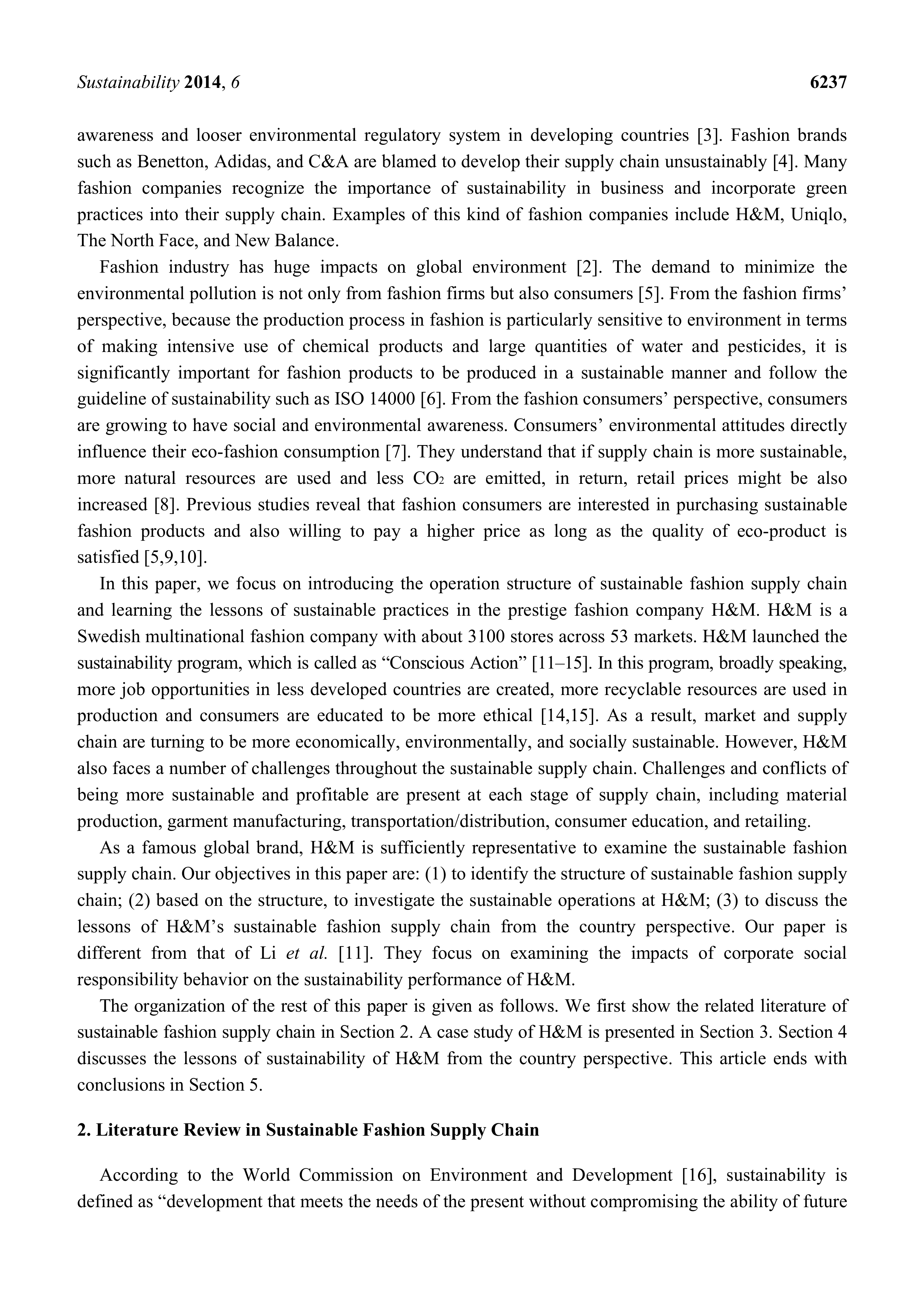 H&M Sustainability Report — page 2
