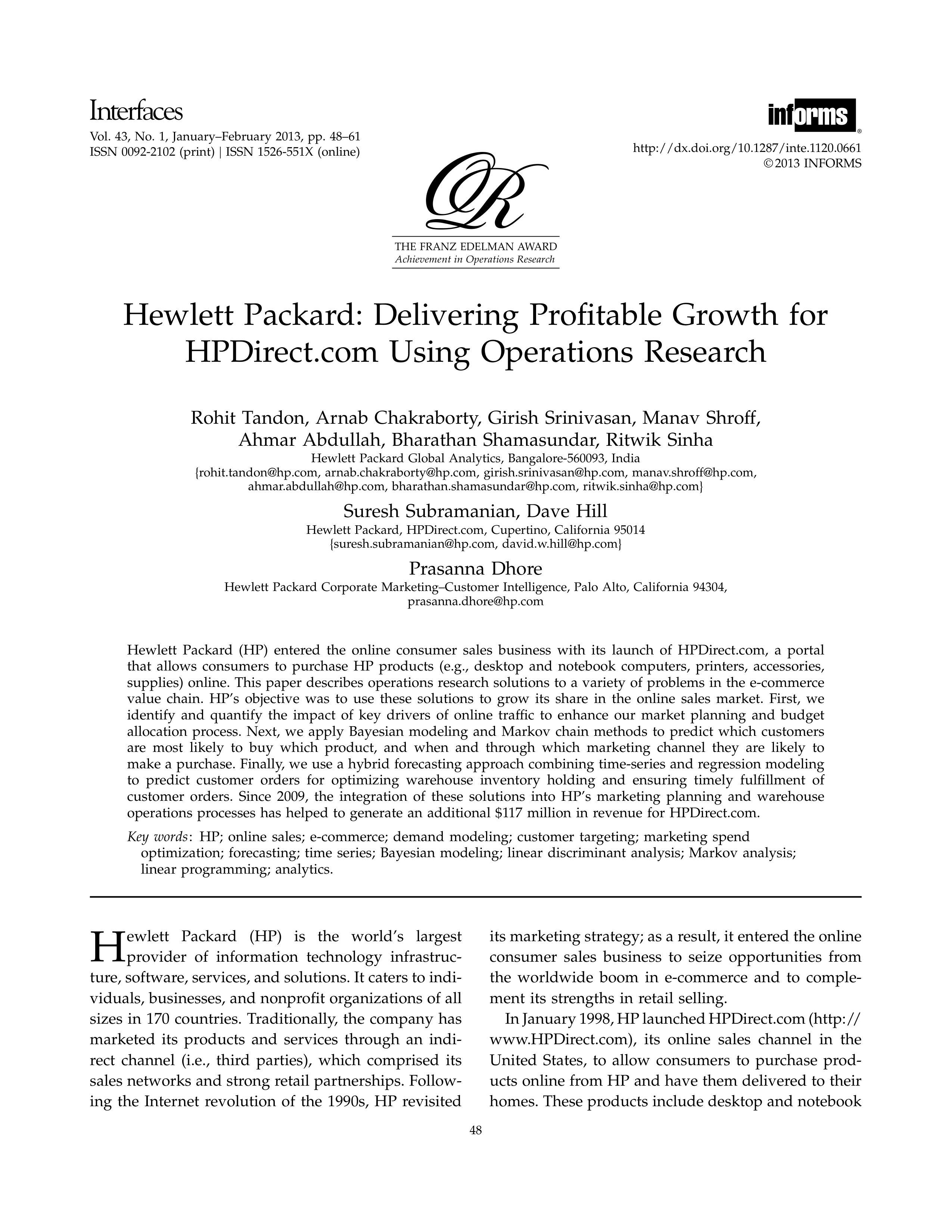 HP Marketing Strategy — page 1