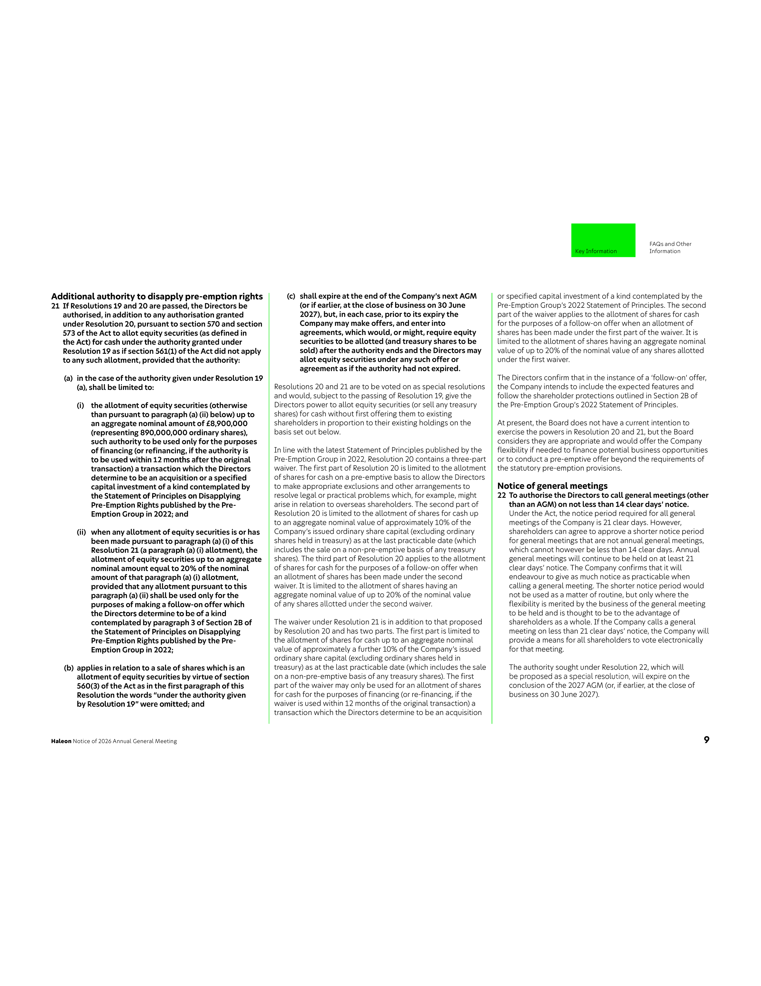 Haleon Annual General Meeting Notice — page 11