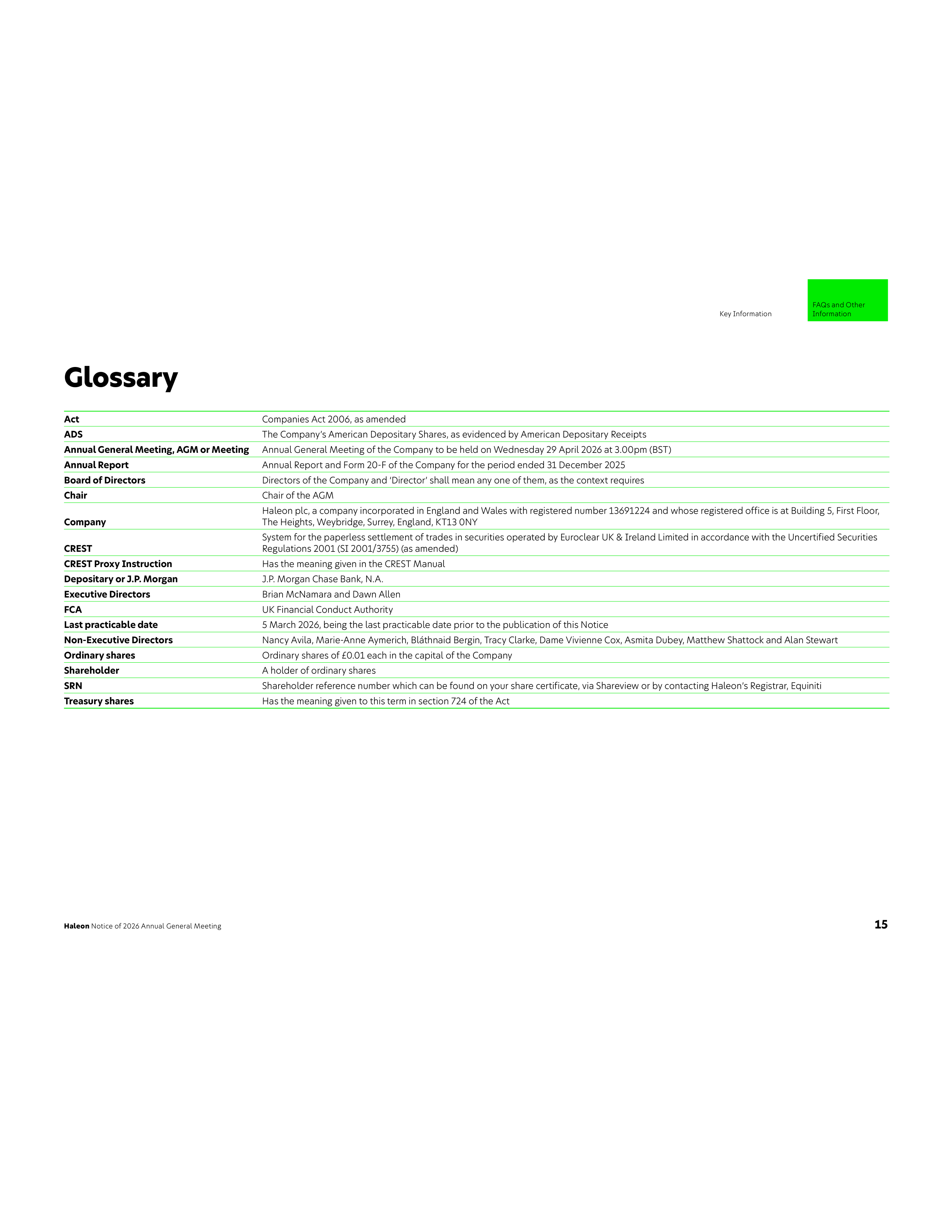 Haleon Annual General Meeting Notice — page 17