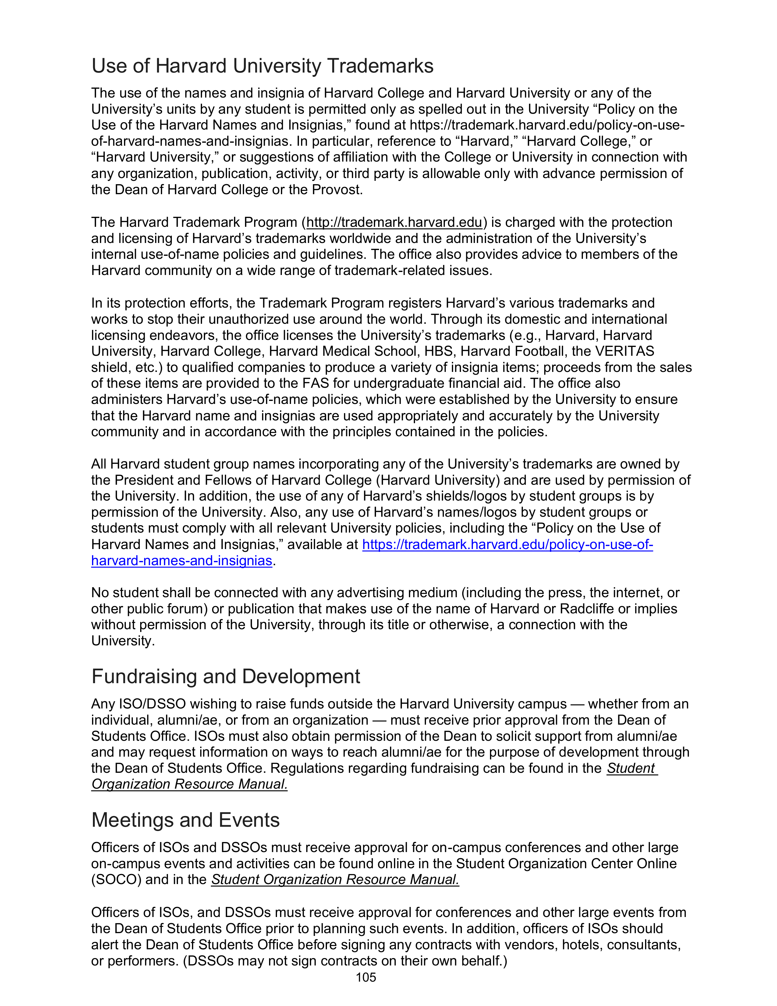 Harvard College Student Handbook — page 104
