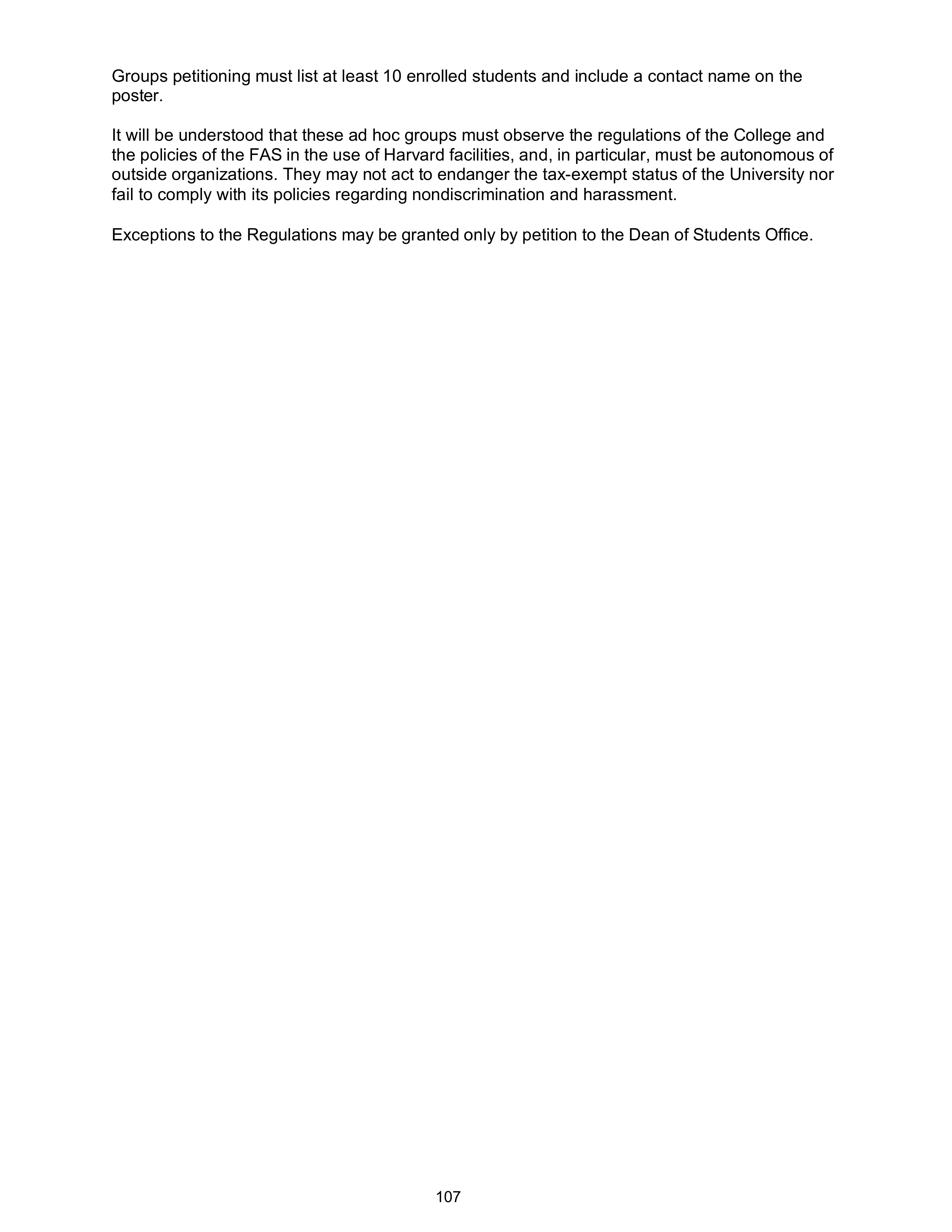 Harvard College Student Handbook — page 106
