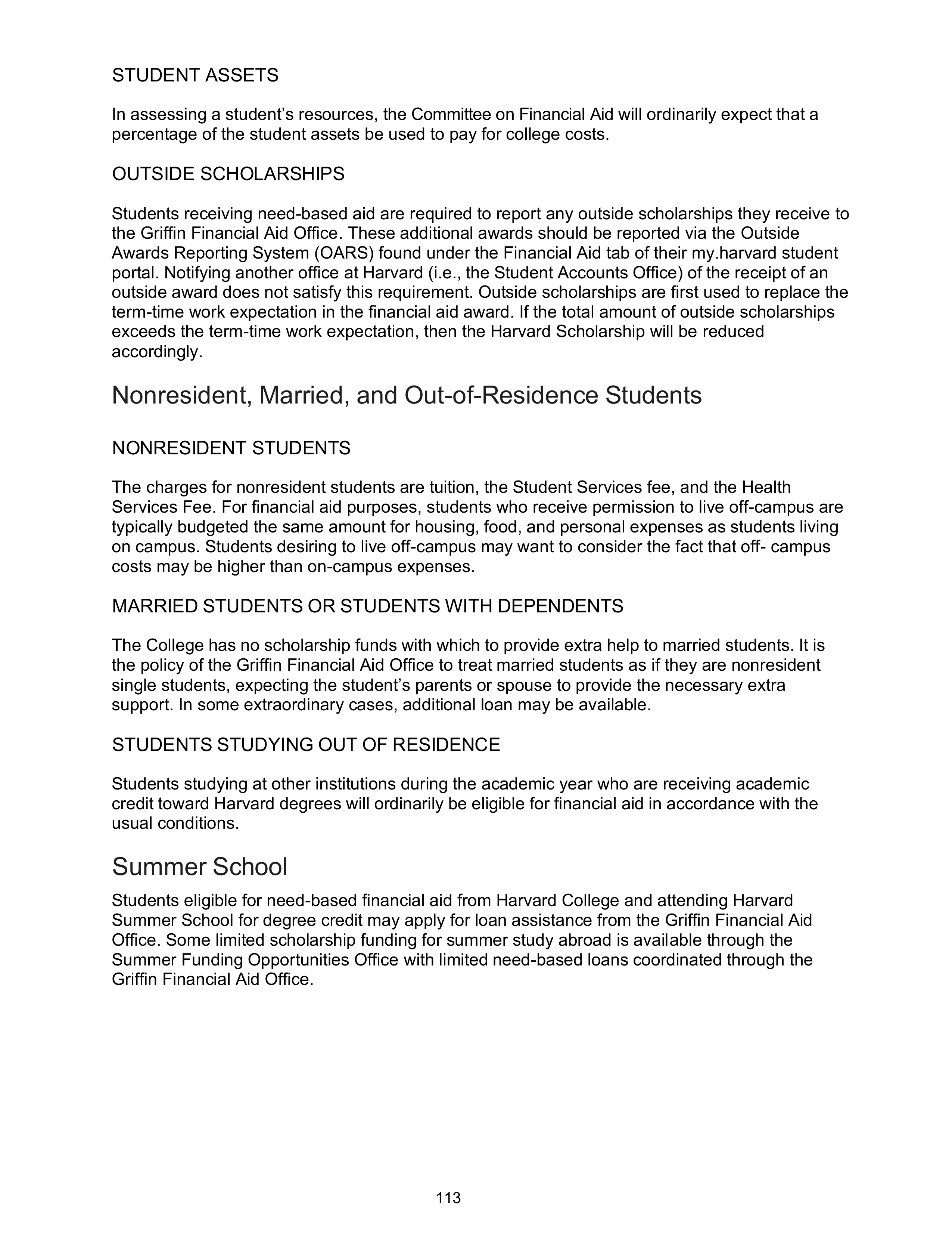 Harvard College Student Handbook — page 112