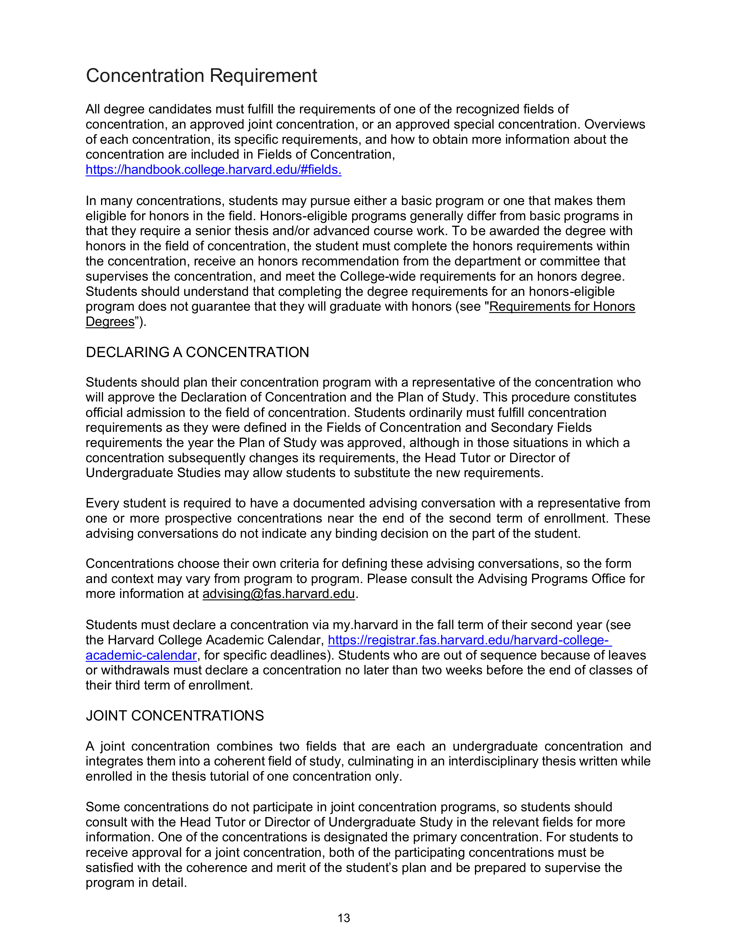 Harvard College Student Handbook — page 12