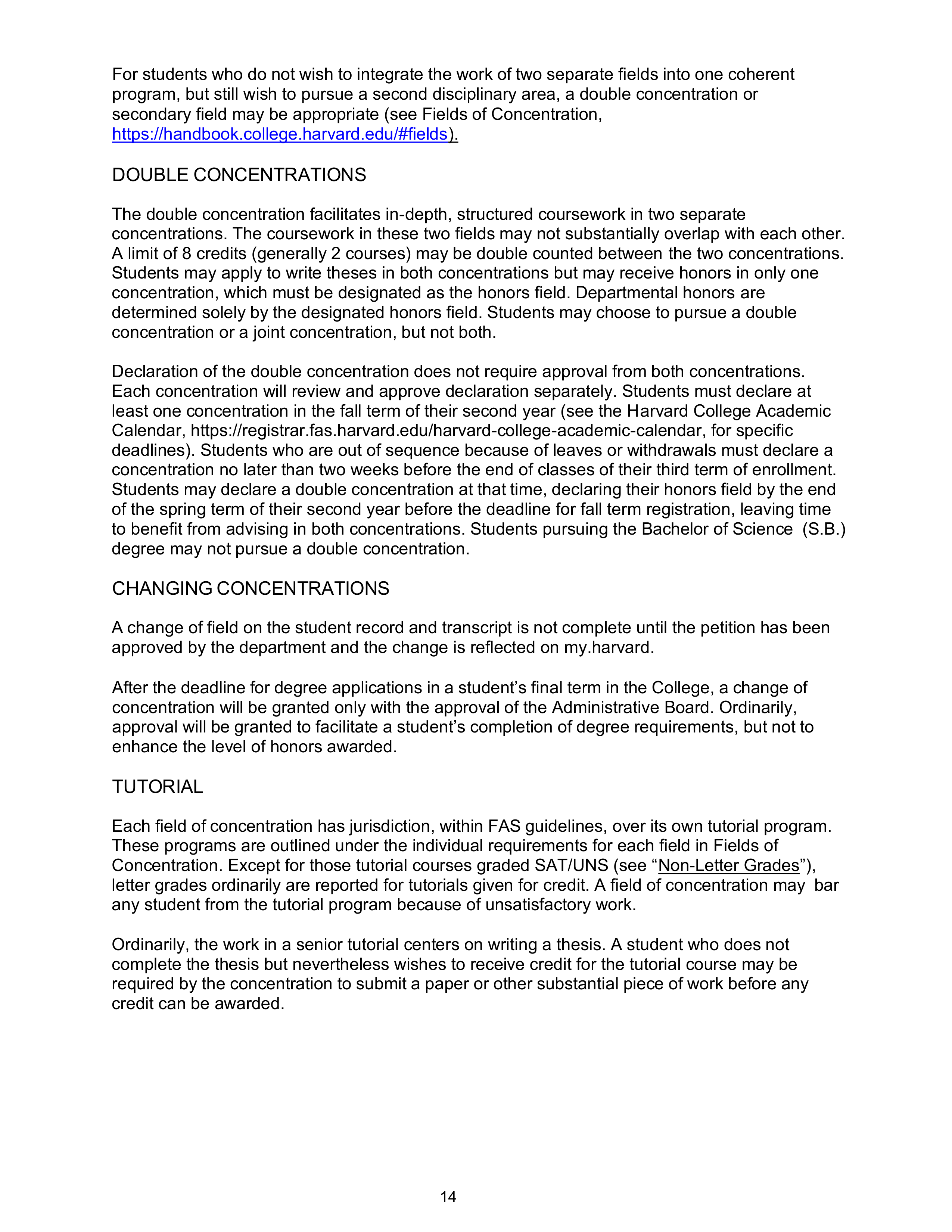 Harvard College Student Handbook — page 13