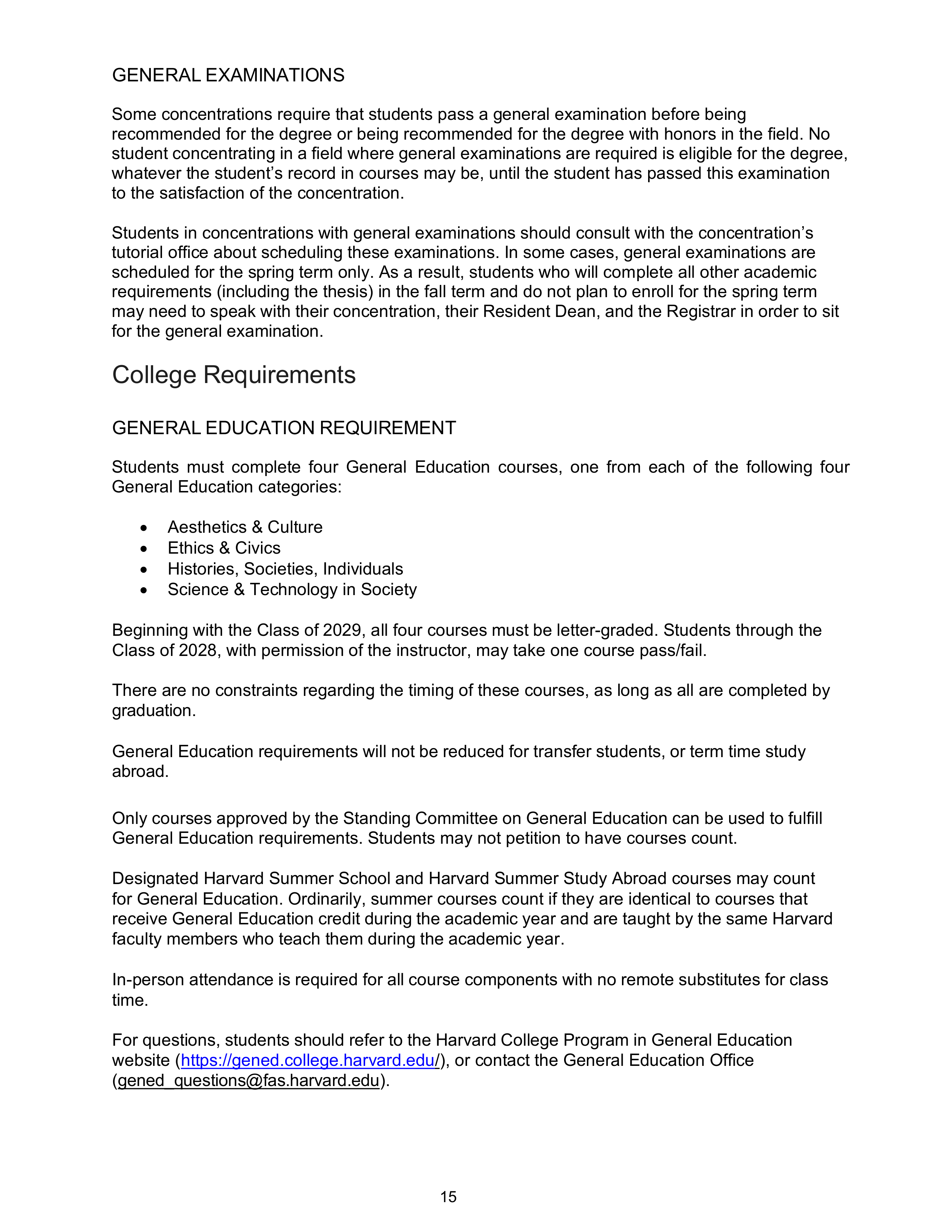 Harvard College Student Handbook — page 14