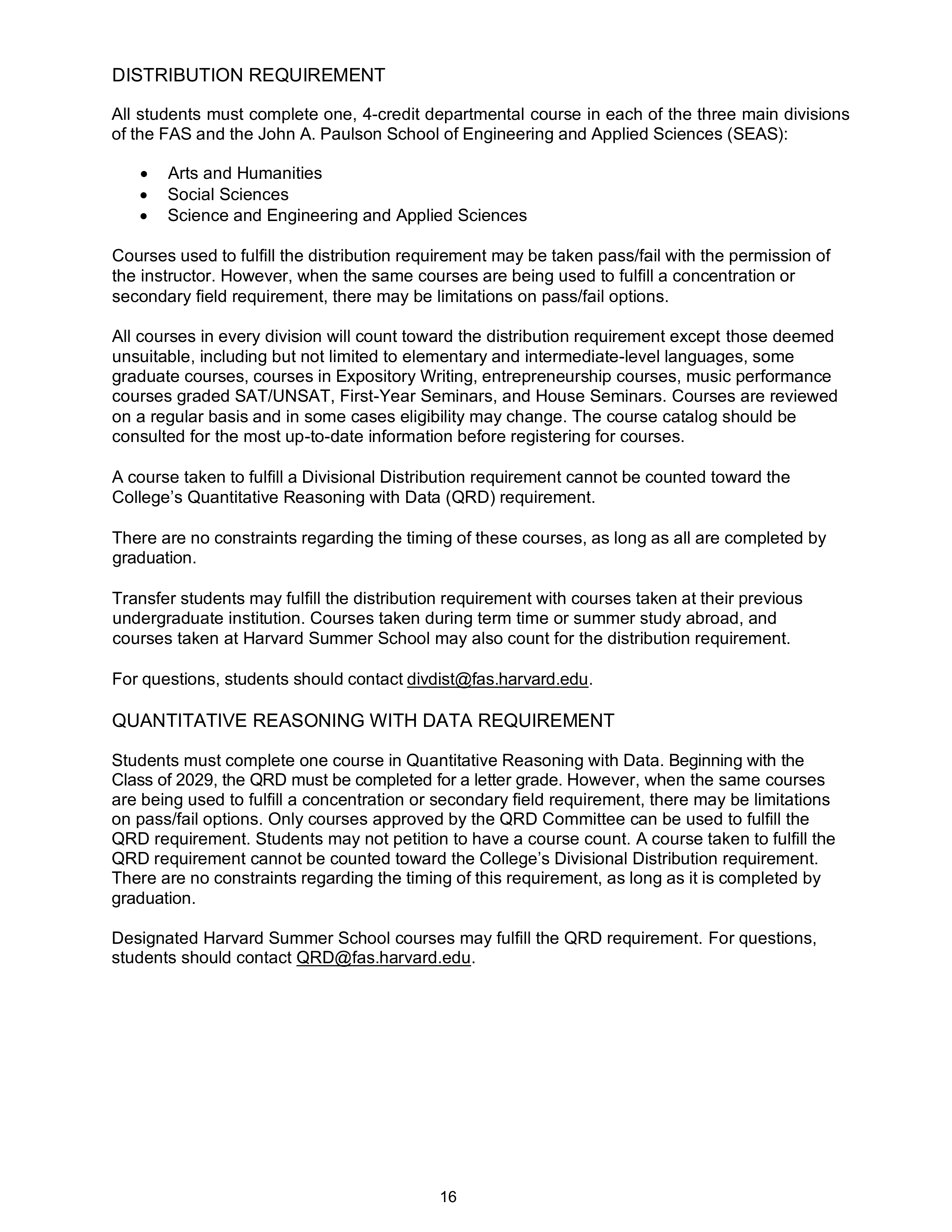Harvard College Student Handbook — page 15
