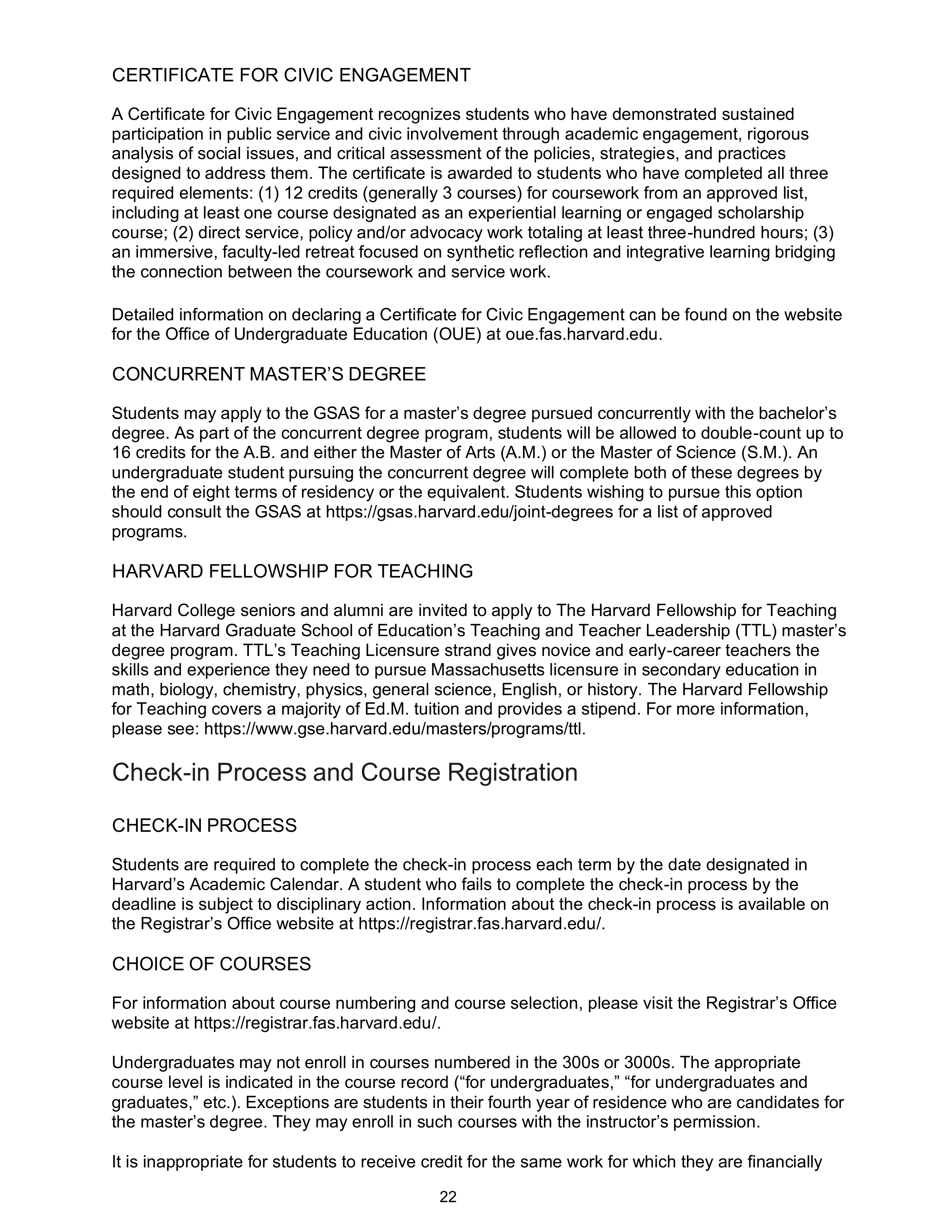 Harvard College Student Handbook — page 21
