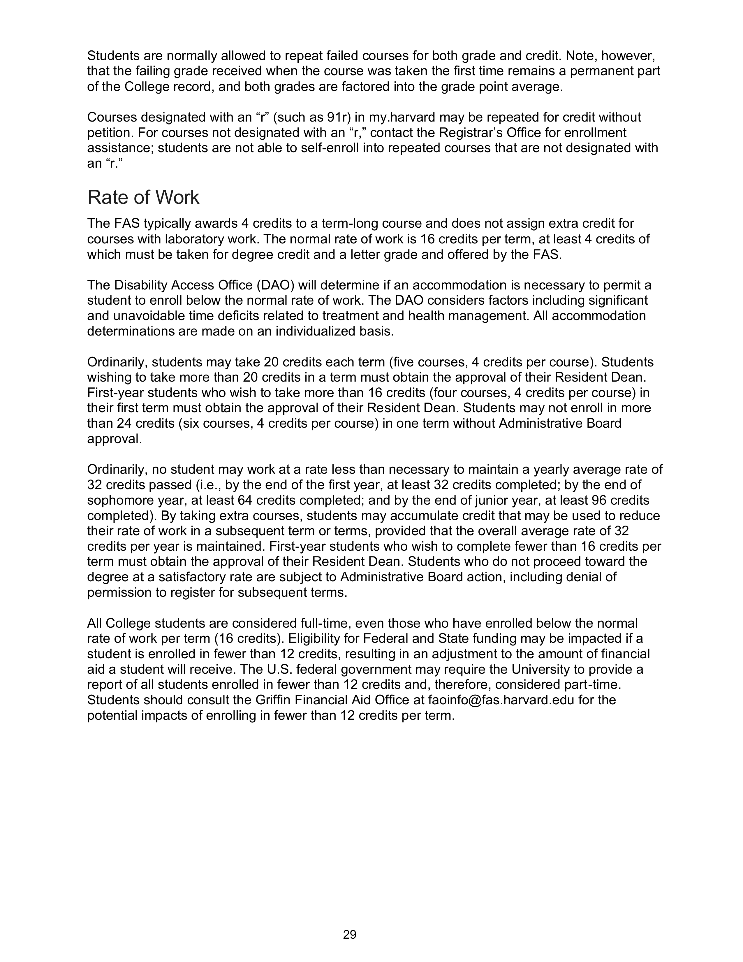 Harvard College Student Handbook — page 28