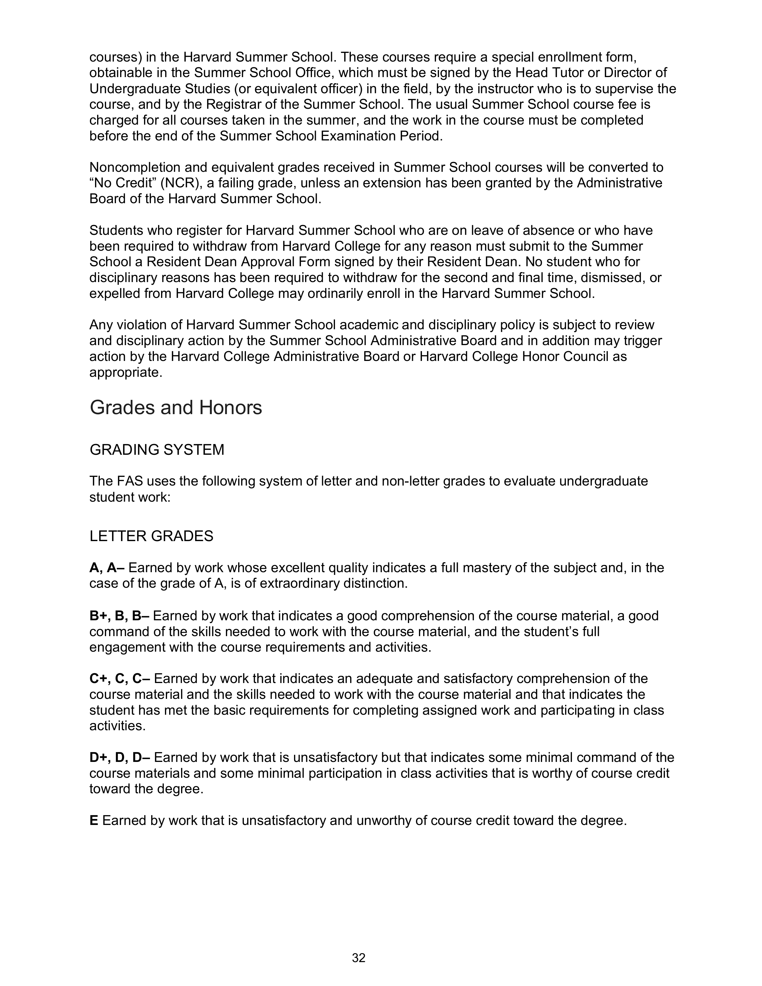 Harvard College Student Handbook — page 31