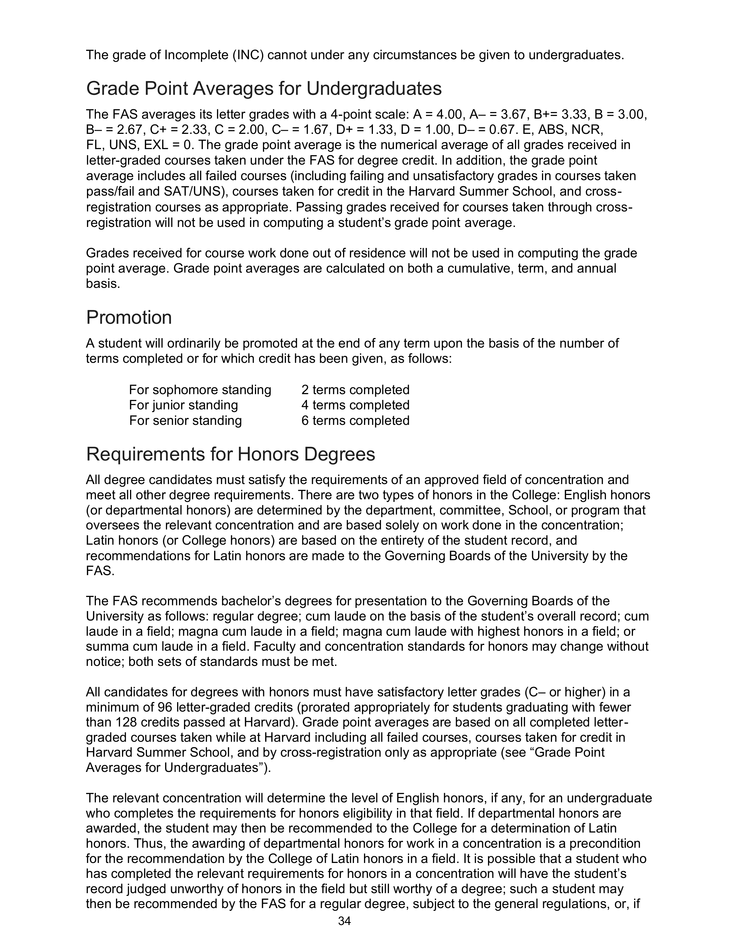 Harvard College Student Handbook — page 33