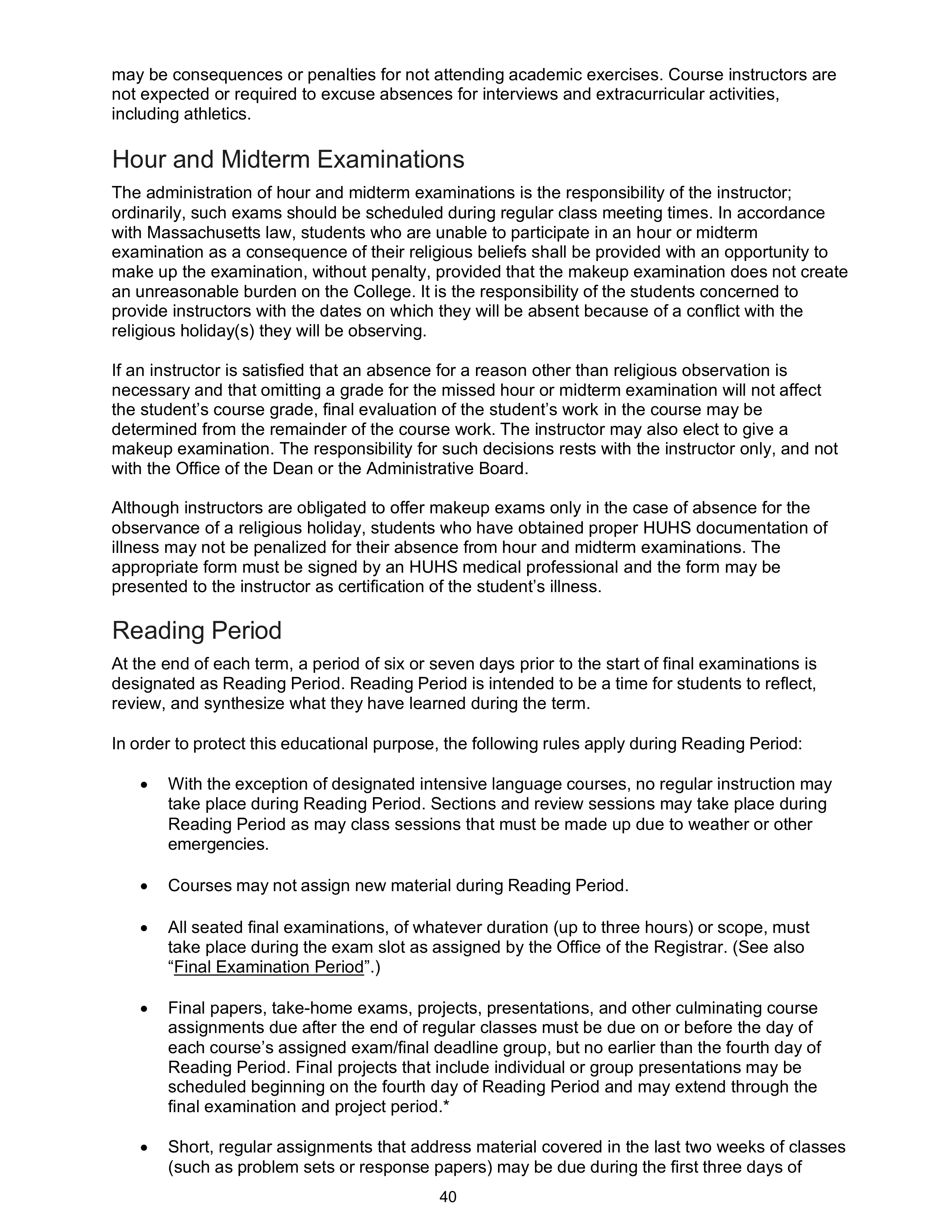 Harvard College Student Handbook — page 39