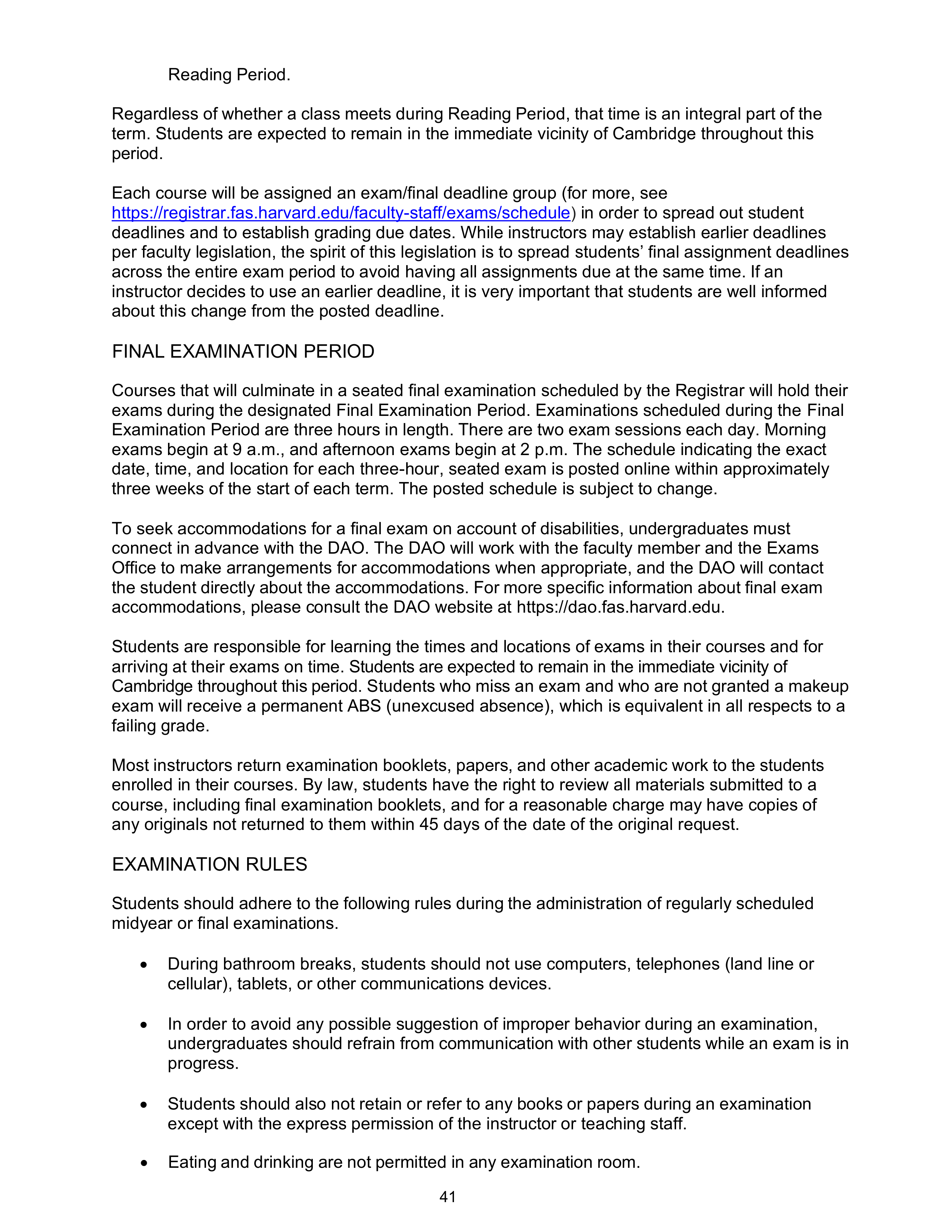 Harvard College Student Handbook — page 40