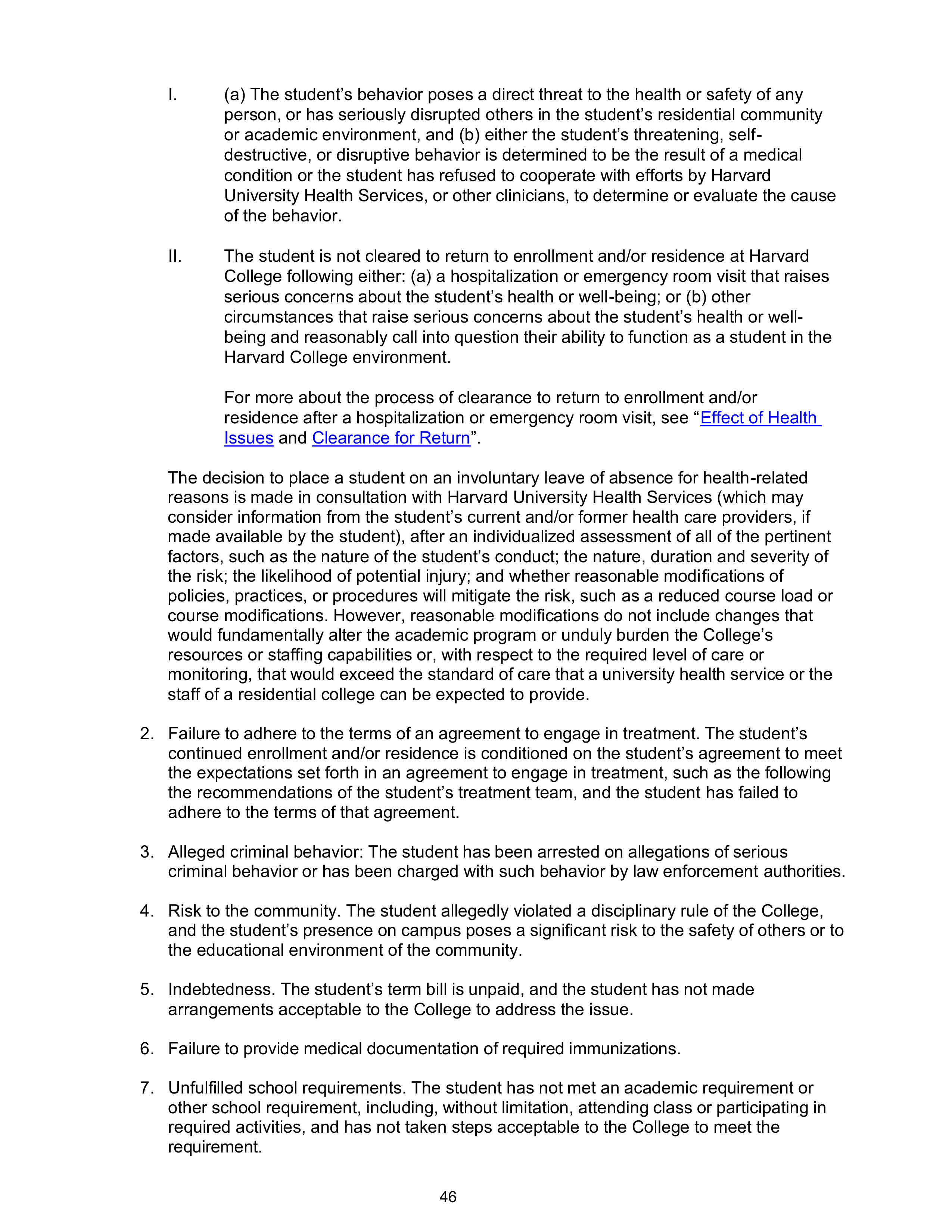 Harvard College Student Handbook — page 45