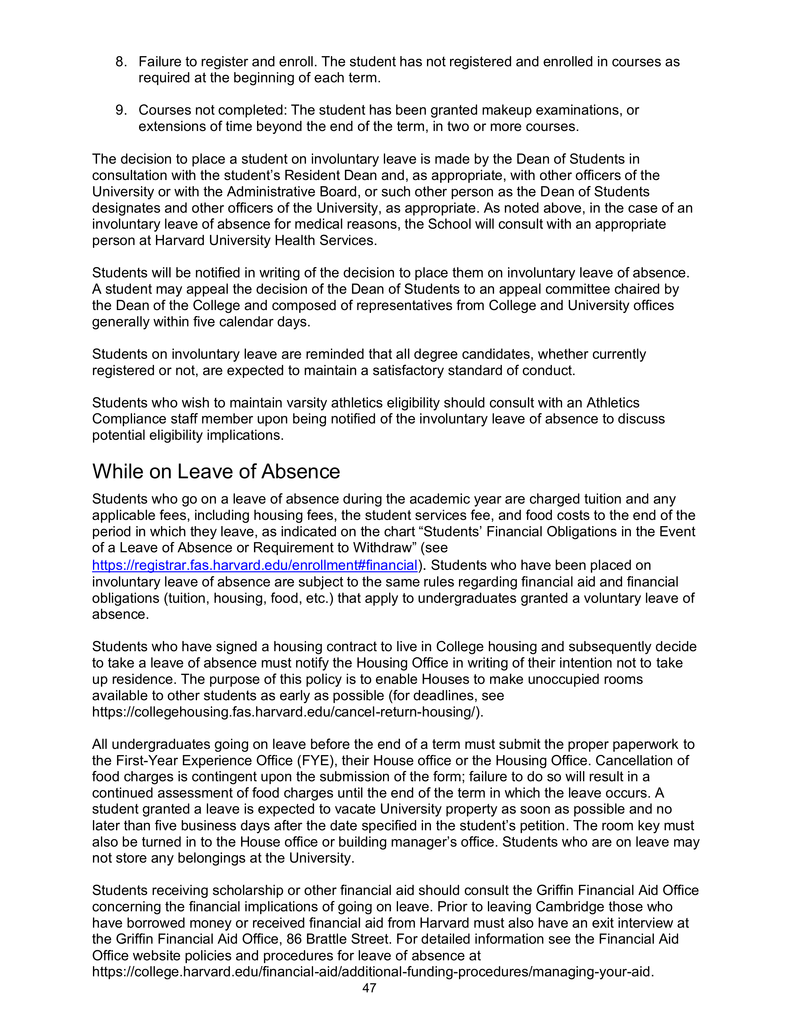 Harvard College Student Handbook — page 46