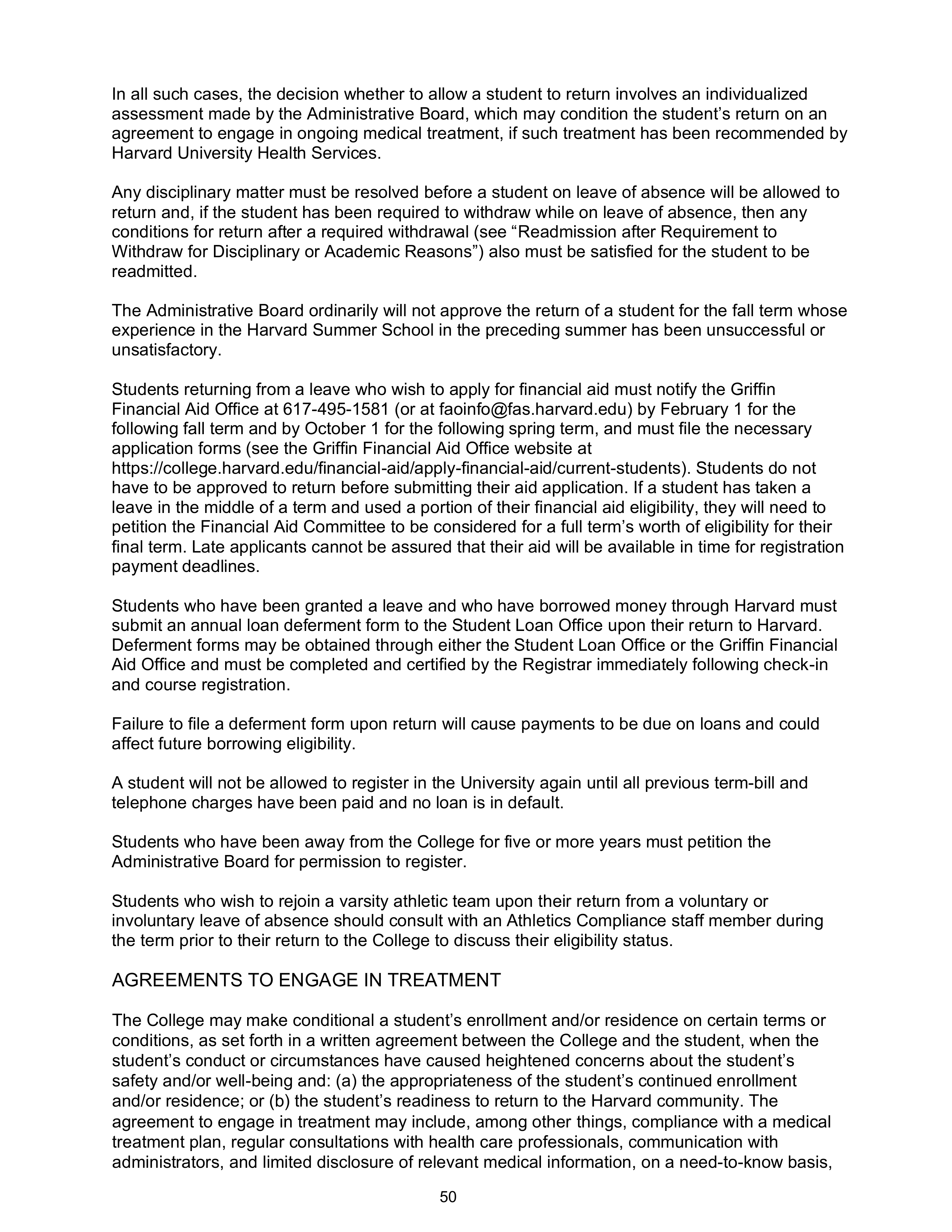 Harvard College Student Handbook — page 49