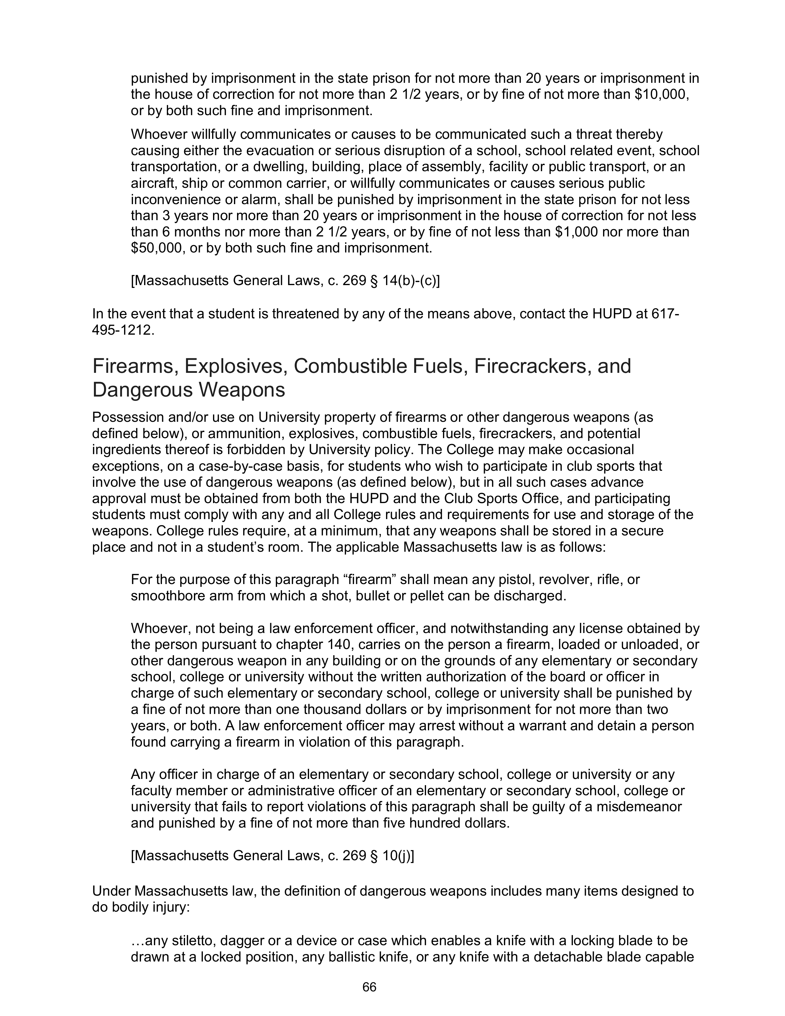 Harvard College Student Handbook — page 65