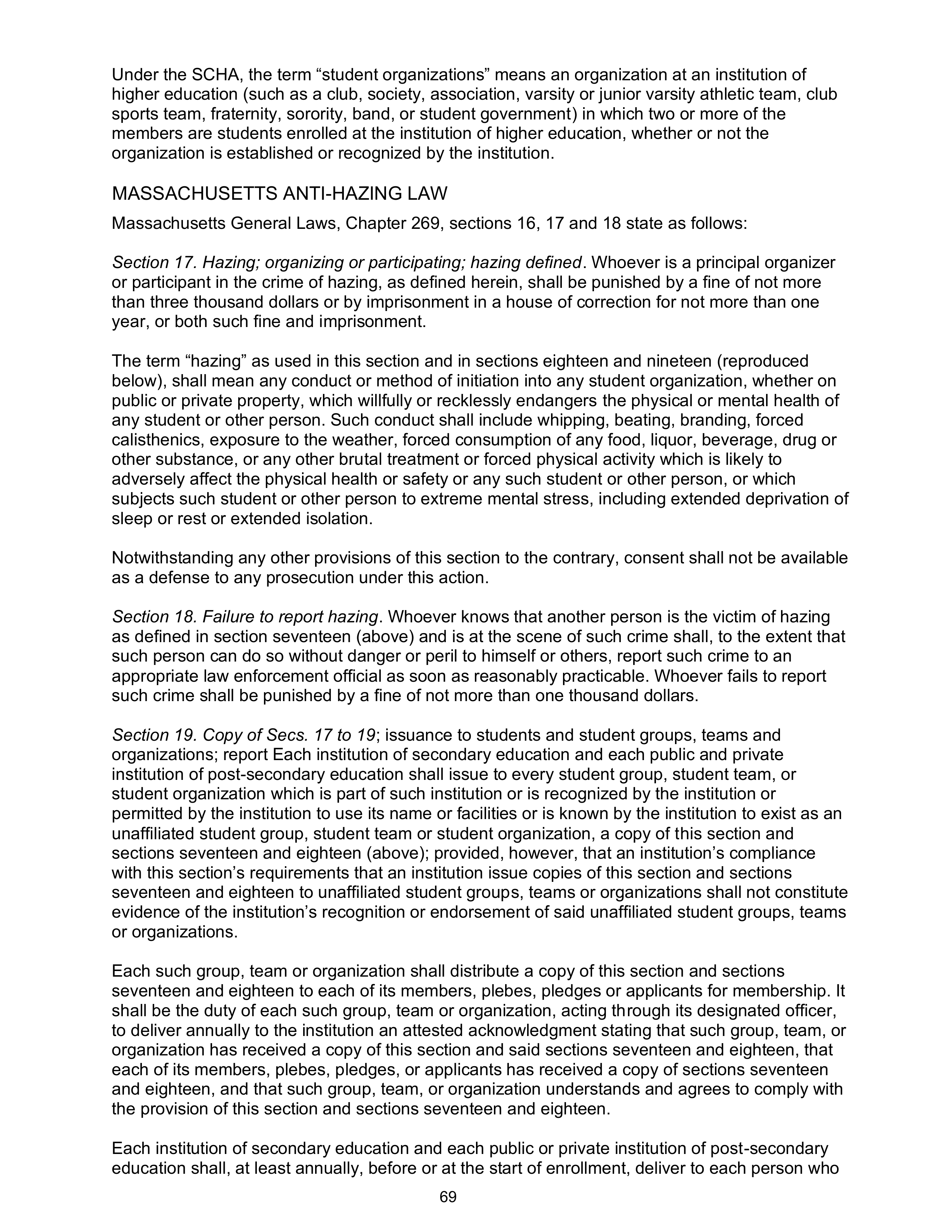 Harvard College Student Handbook — page 68