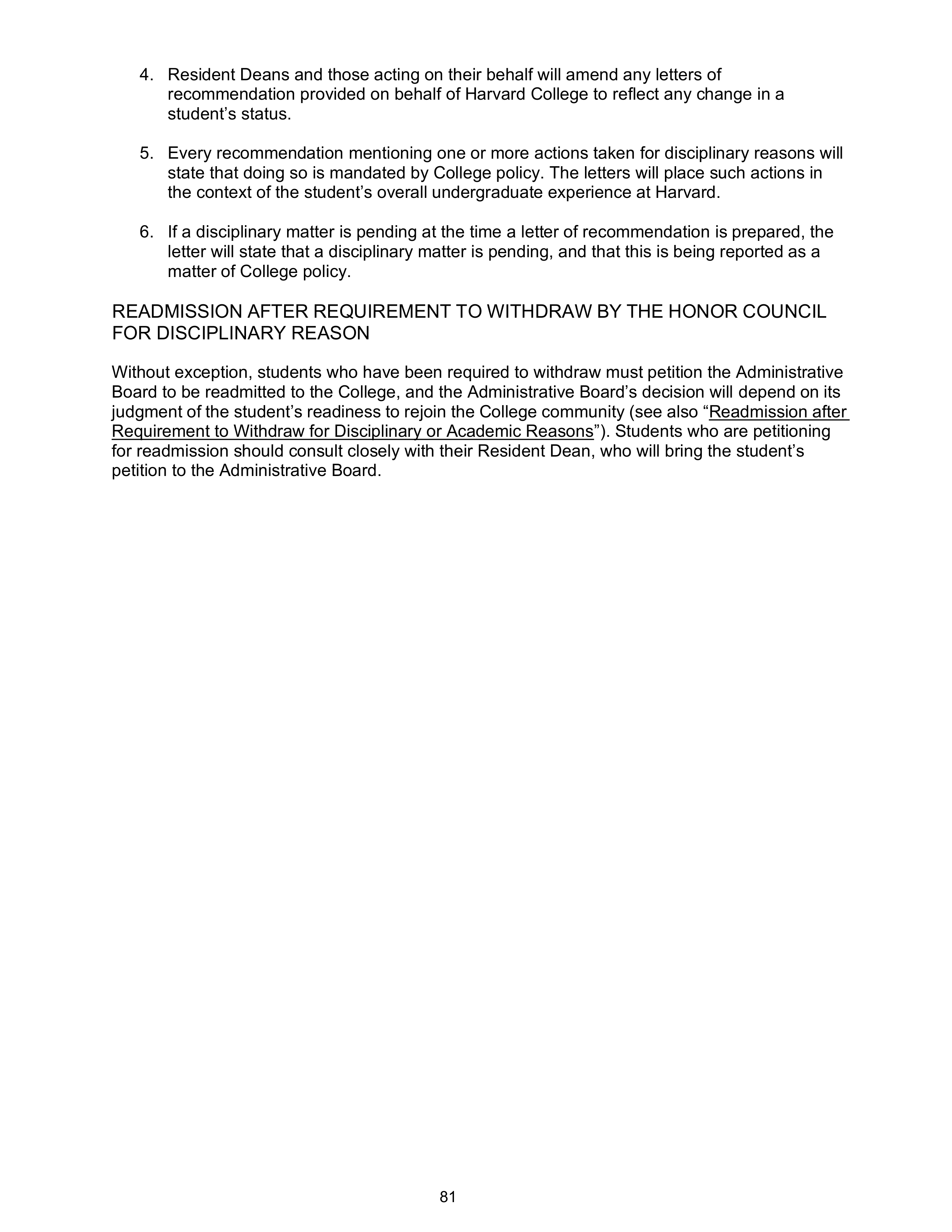 Harvard College Student Handbook — page 80