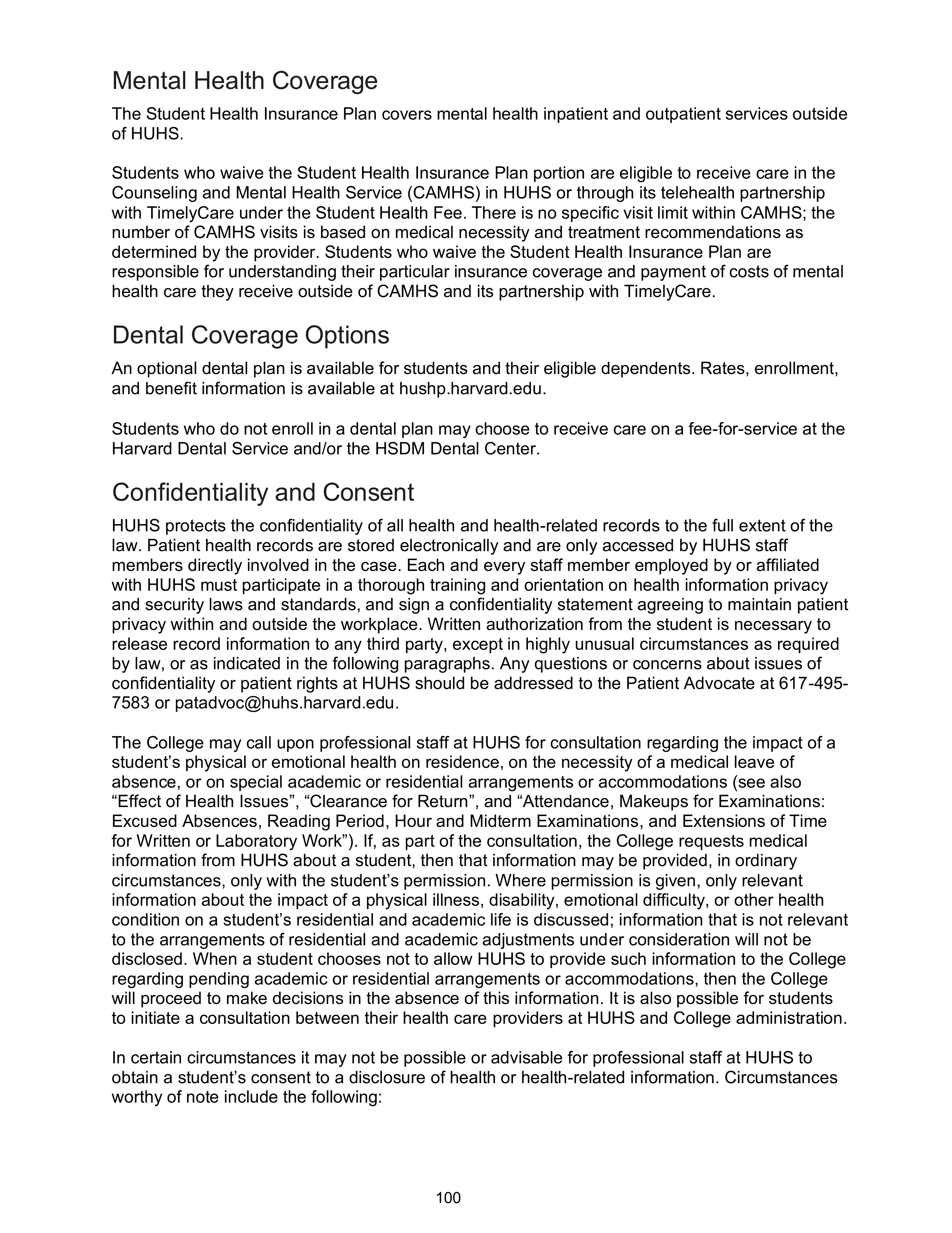 Harvard College Student Handbook — page 99