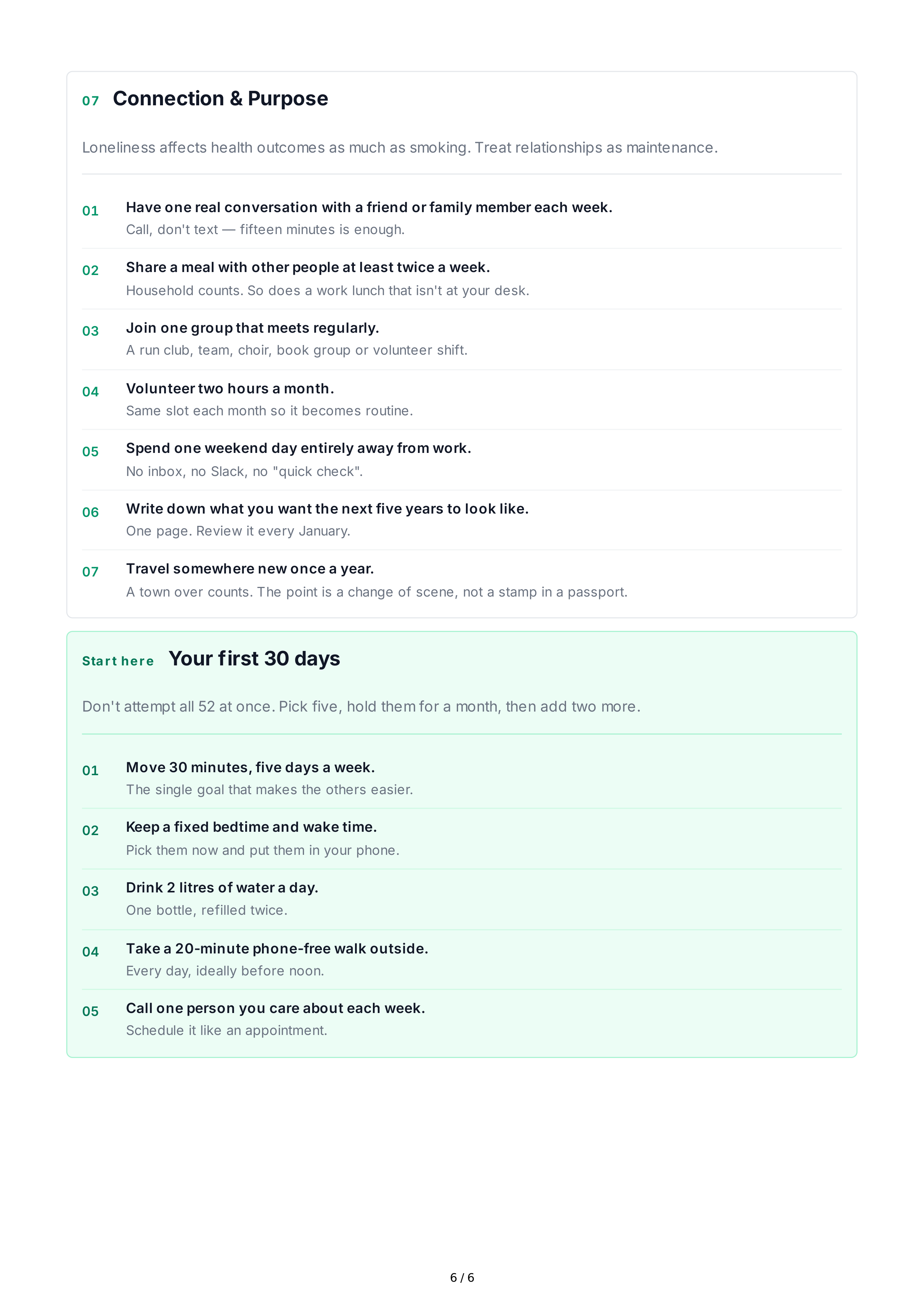 Healthy Lifestyle Life Goals — page 6