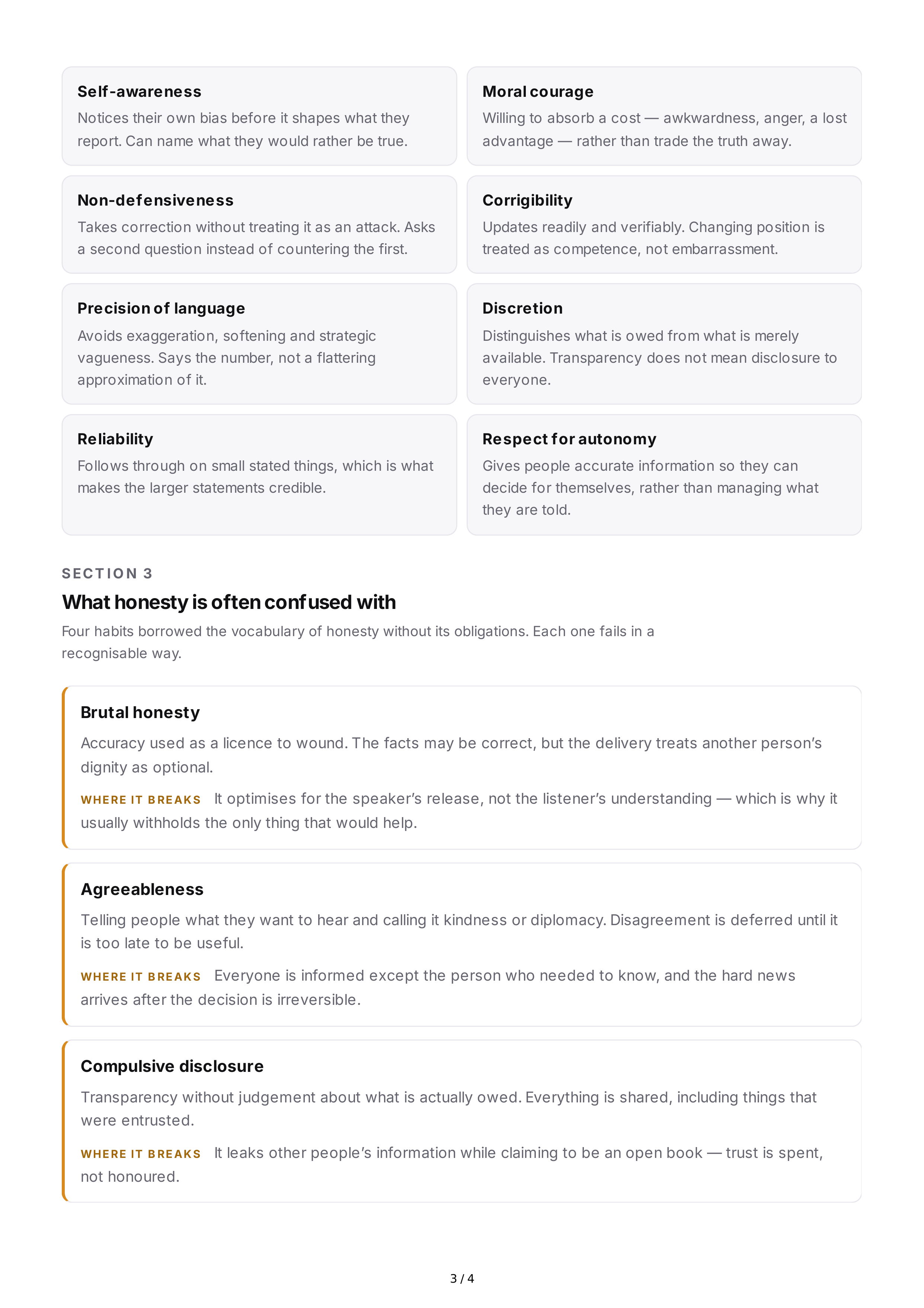 Honesty Personality Traits — page 3