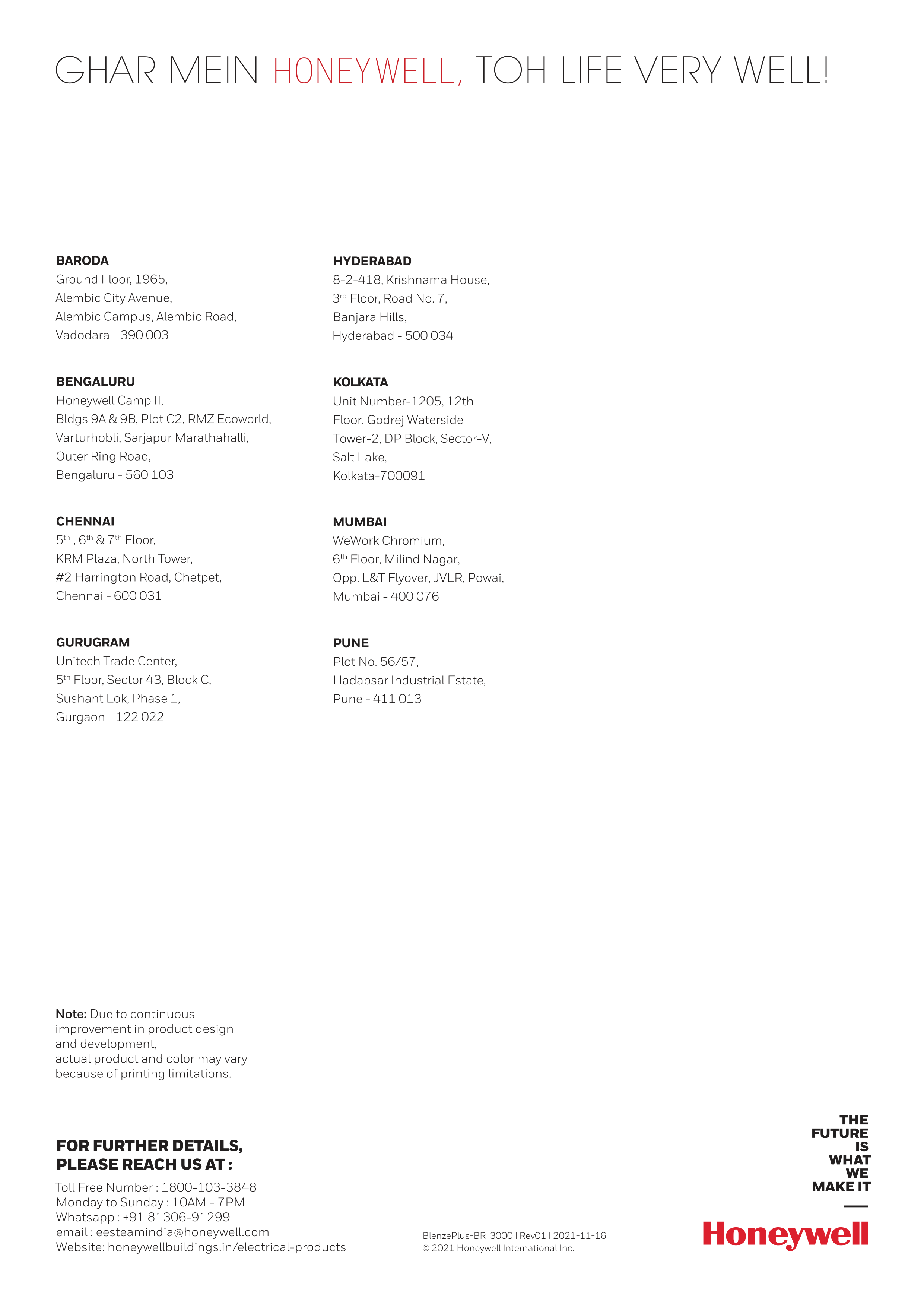 Honeywell Electrical Switches Brochure — page 24