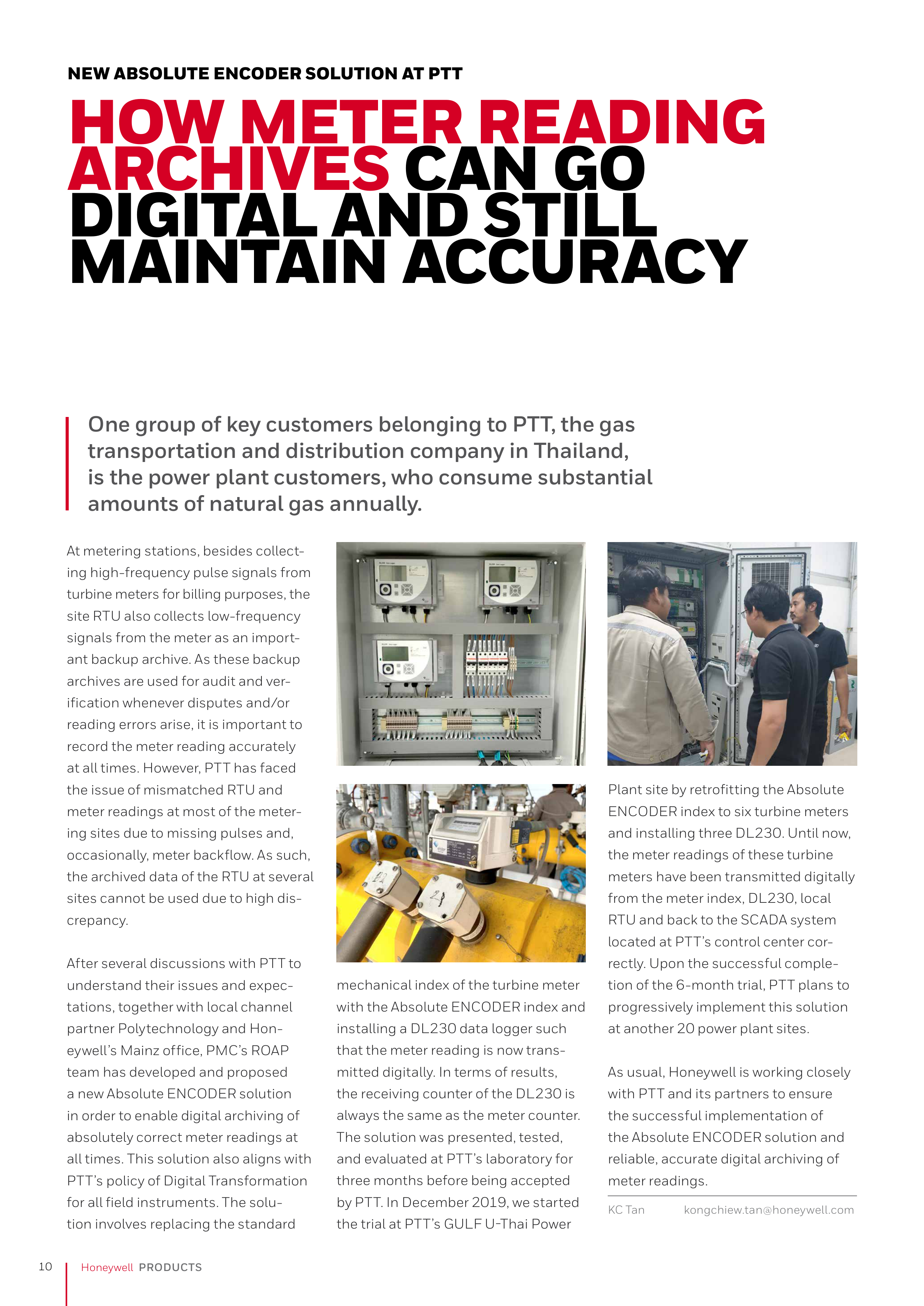 Honeywell Gas Customer Magazine — page 10