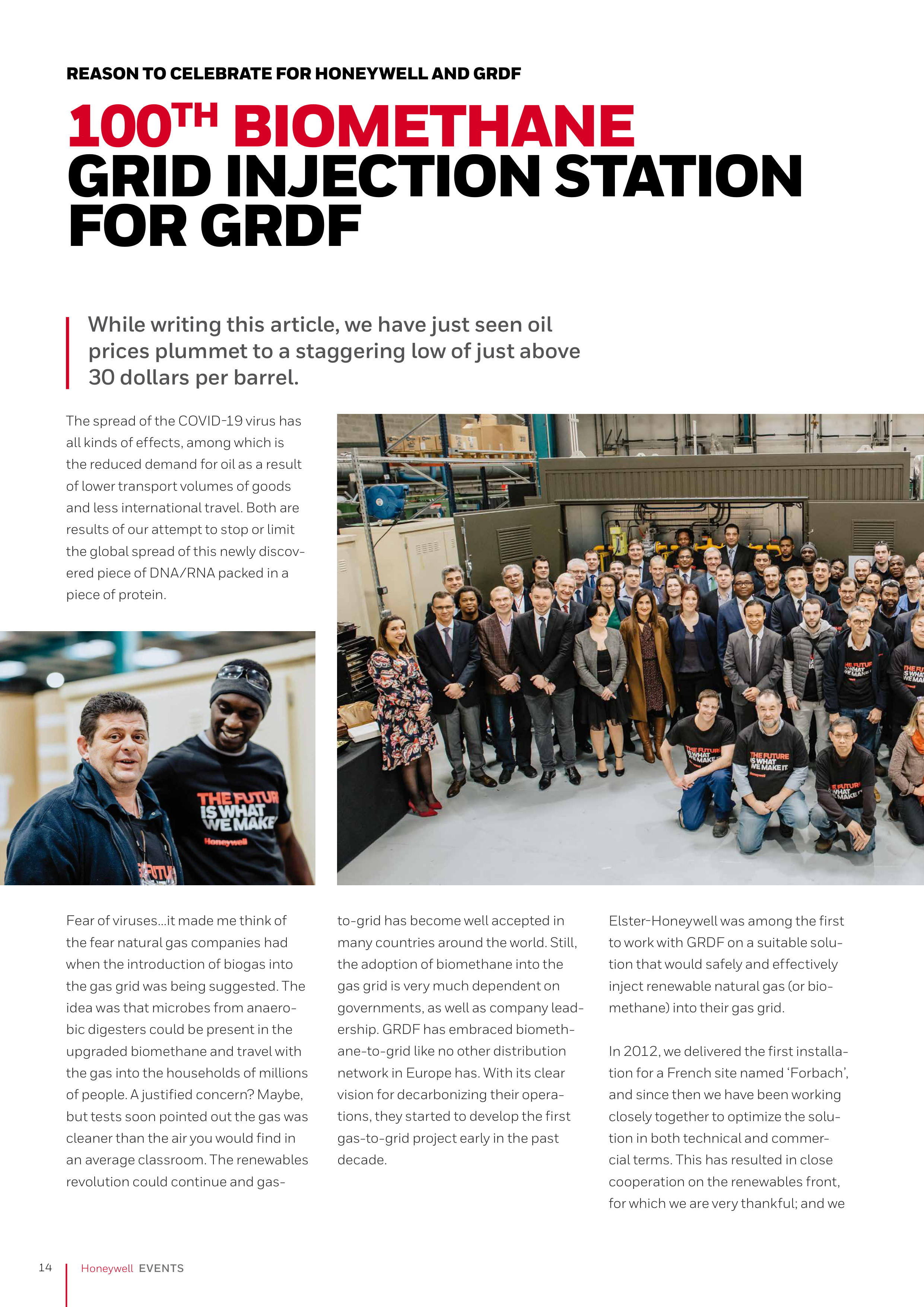 Honeywell Gas Customer Magazine — page 14