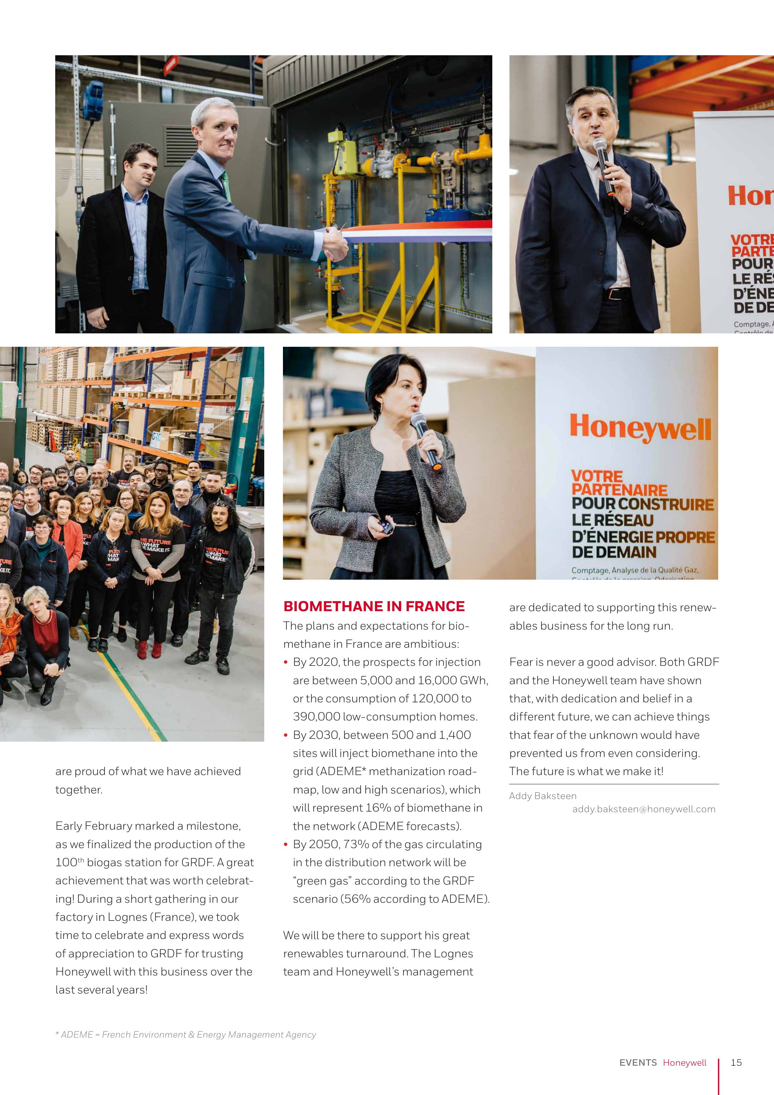 Honeywell Gas Customer Magazine — page 15