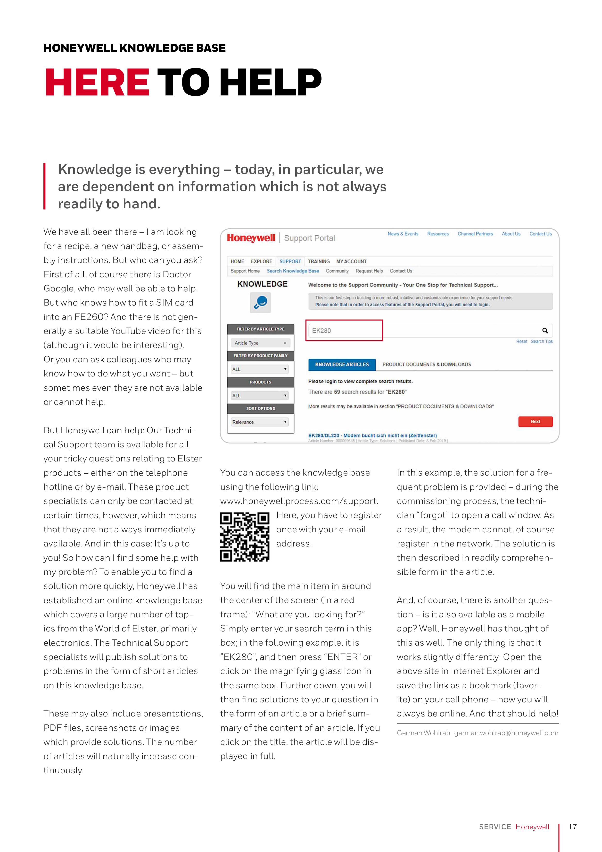 Honeywell Gas Customer Magazine — page 17