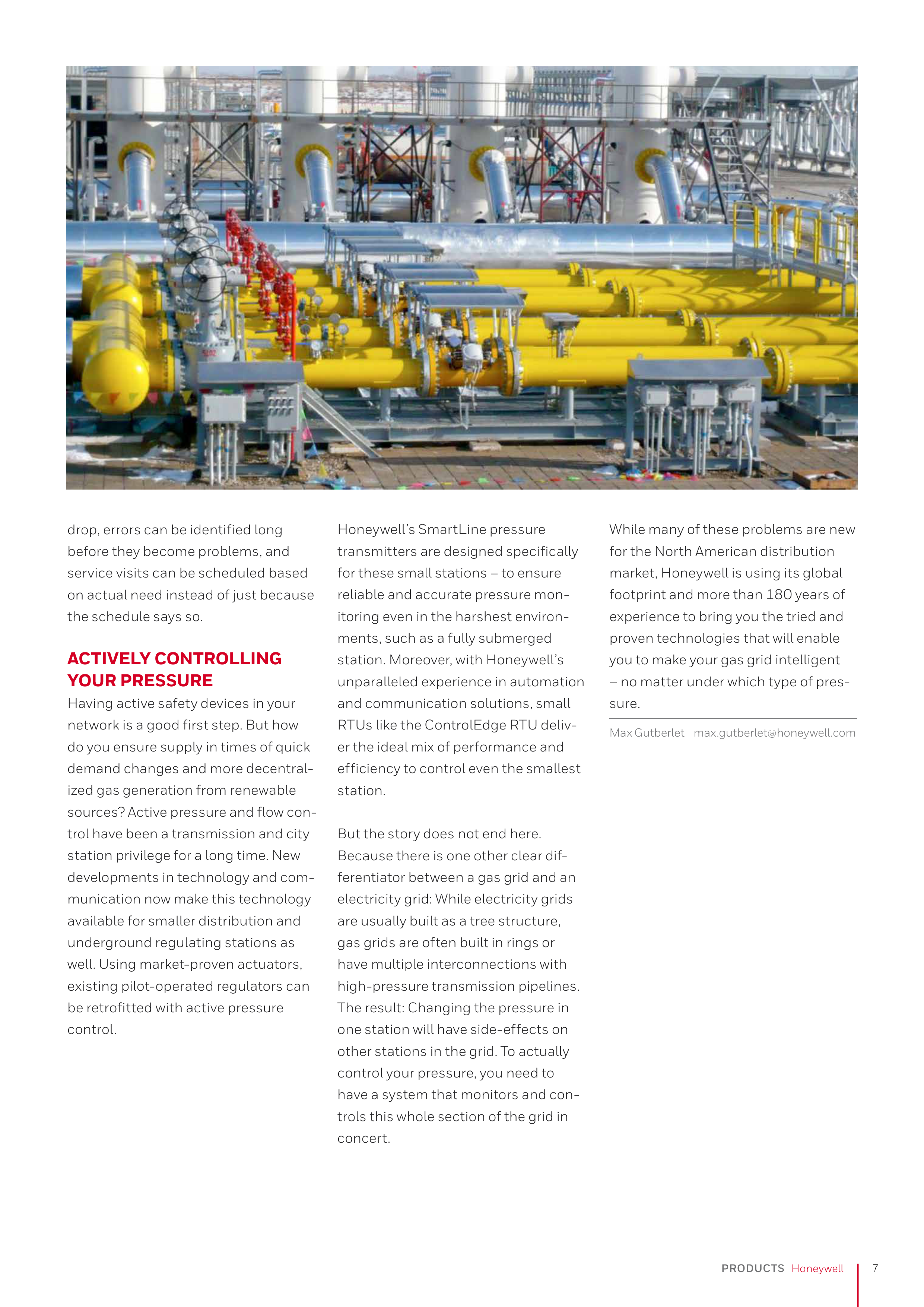 Honeywell Gas Customer Magazine — page 7