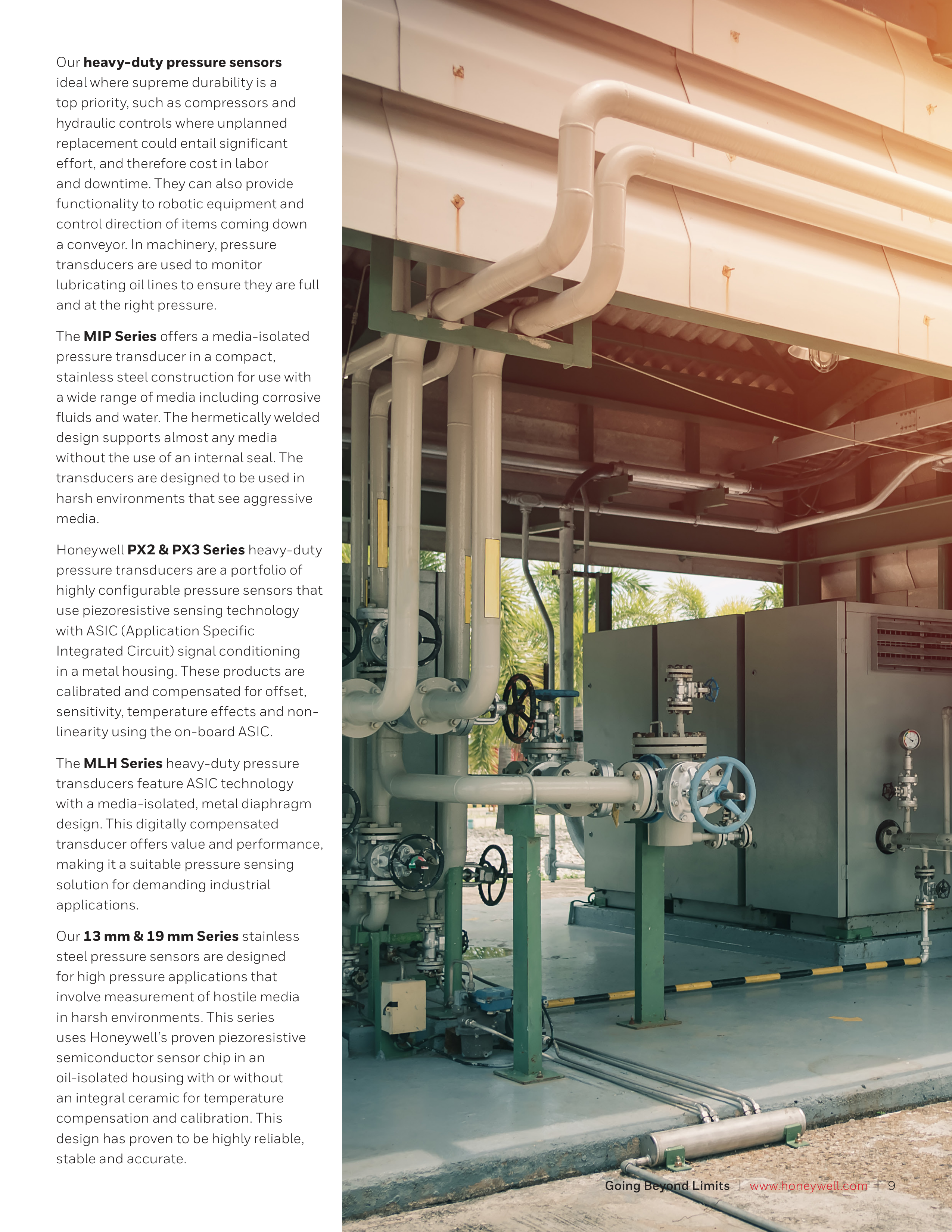 Honeywell Industrial Sensors Brochure — page 9