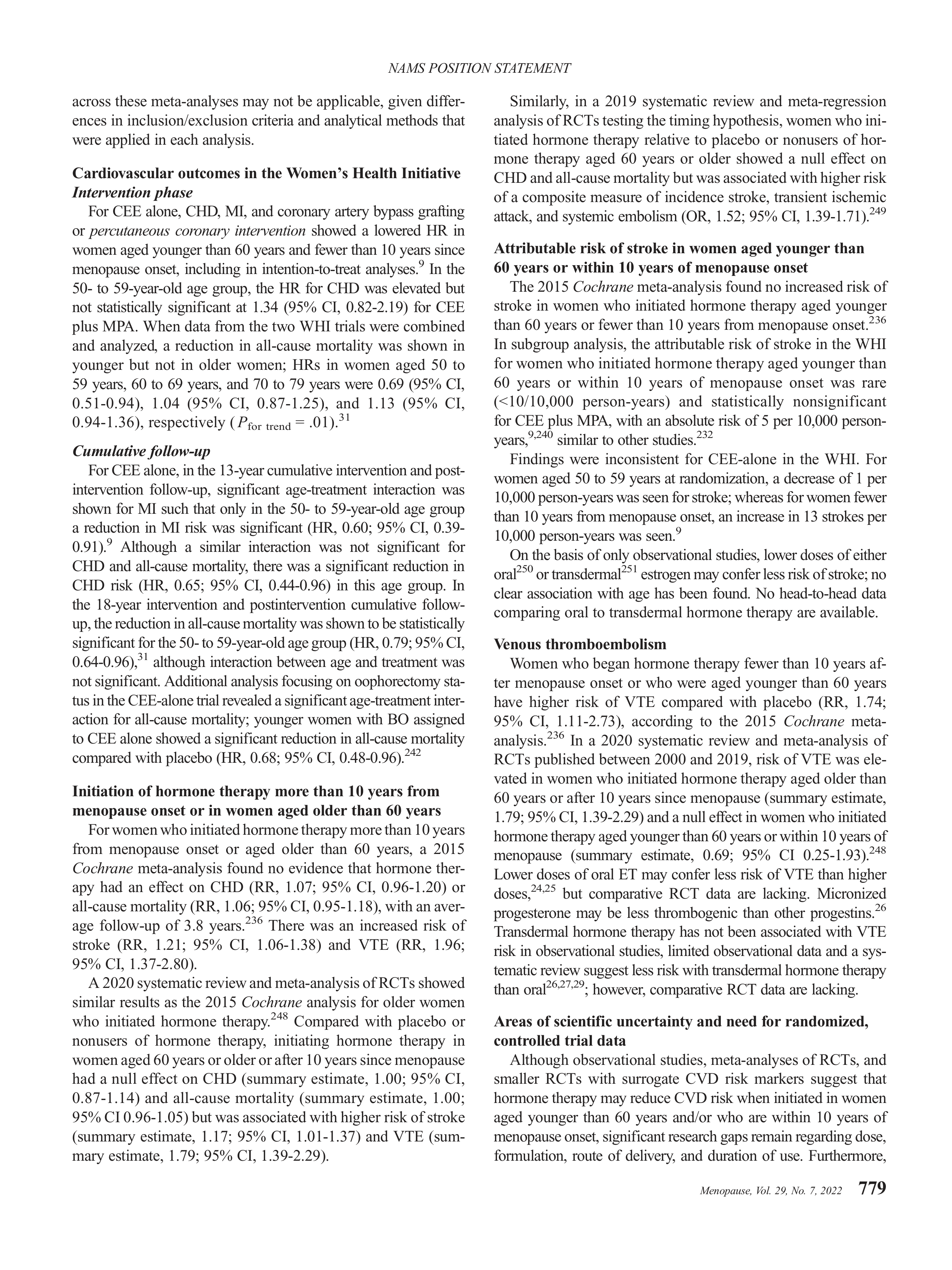 Hormone Therapy Position Statement — page 13