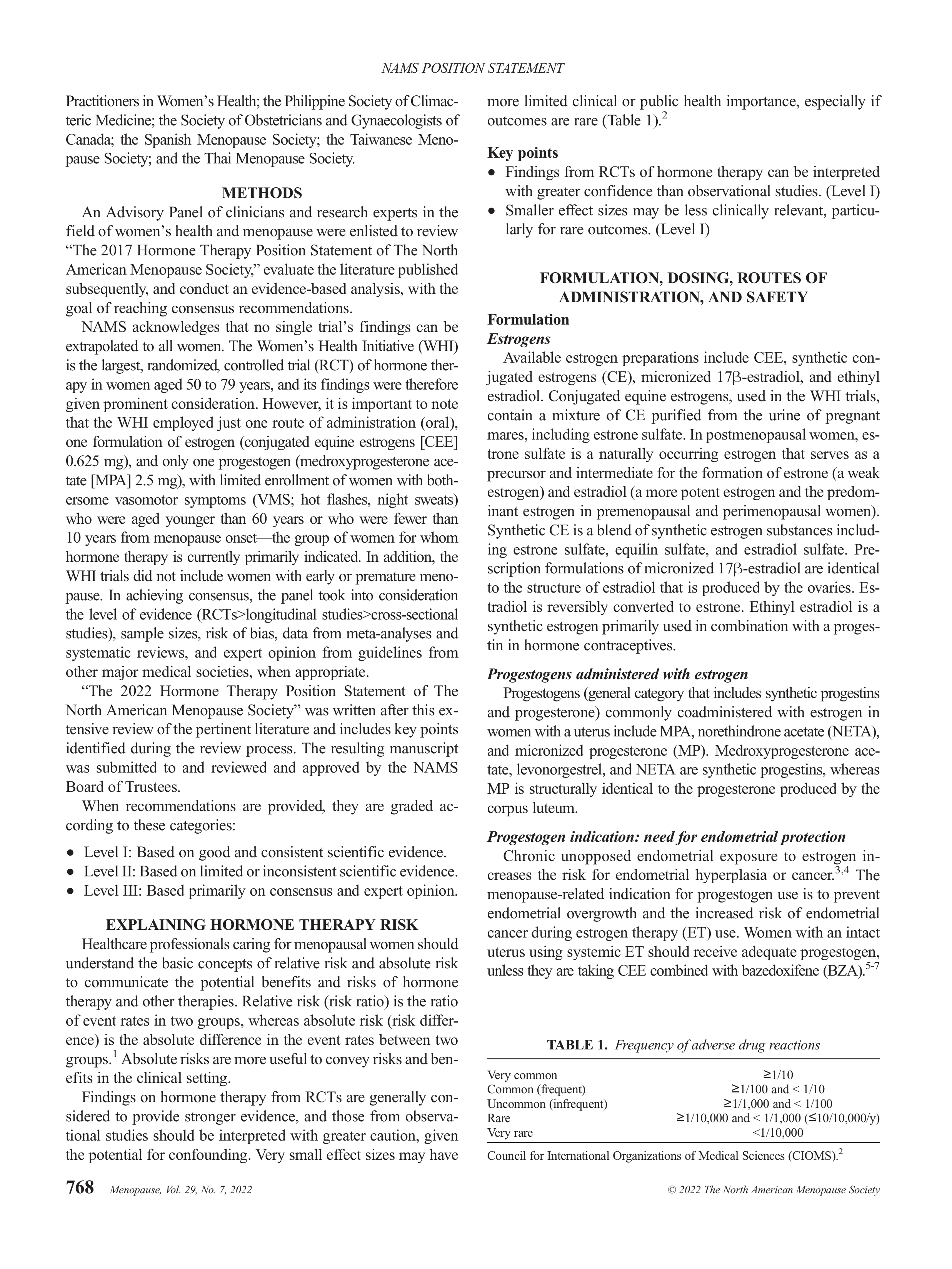 Hormone Therapy Position Statement — page 2