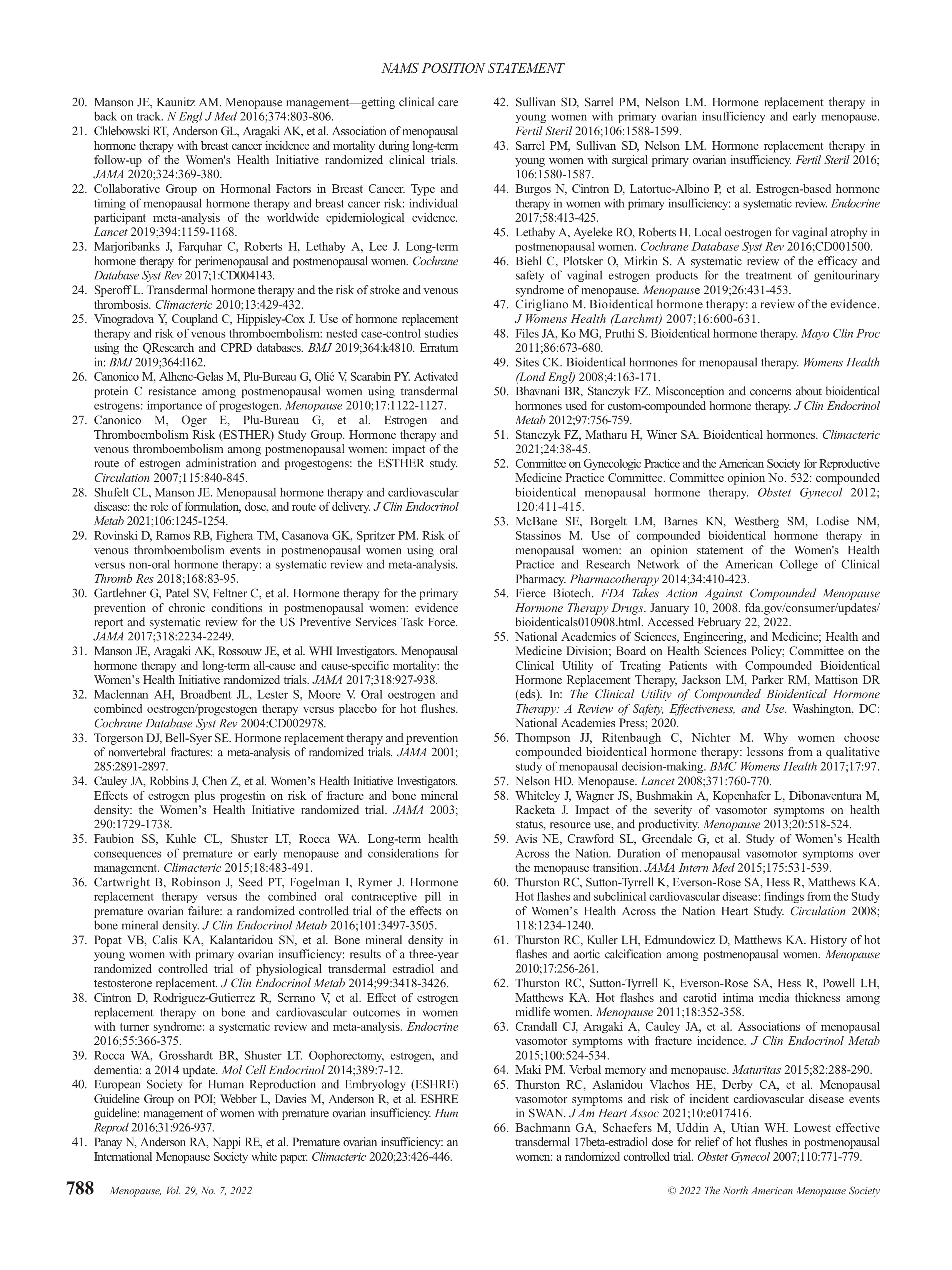 Hormone Therapy Position Statement — page 22