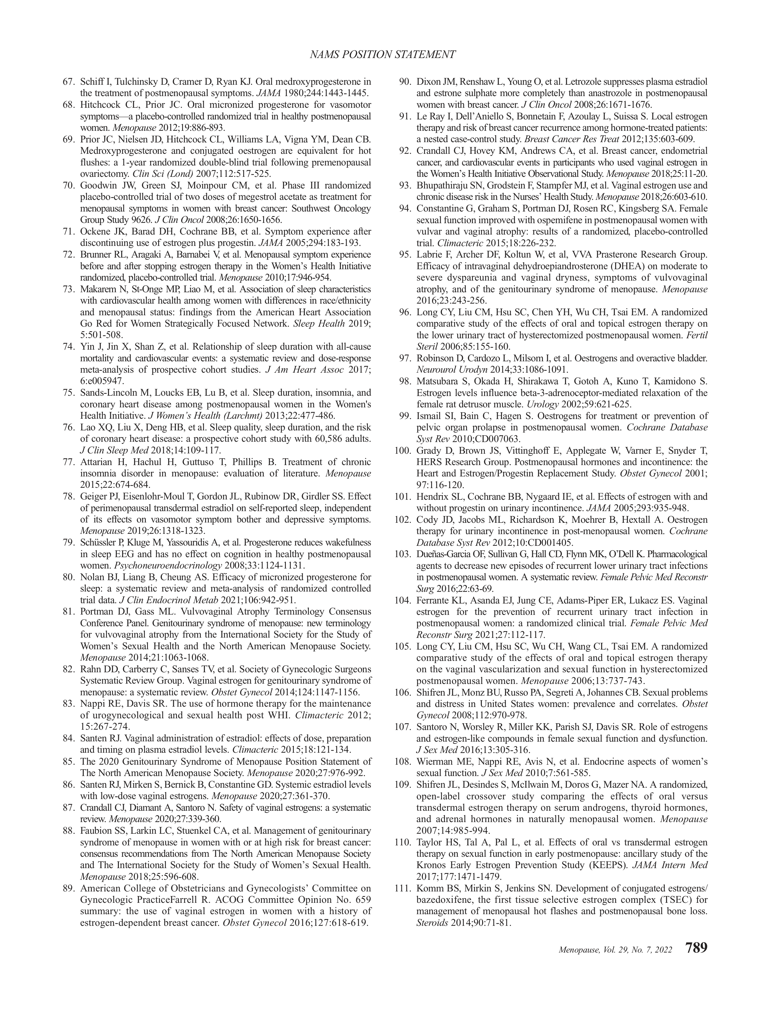 Hormone Therapy Position Statement — page 23