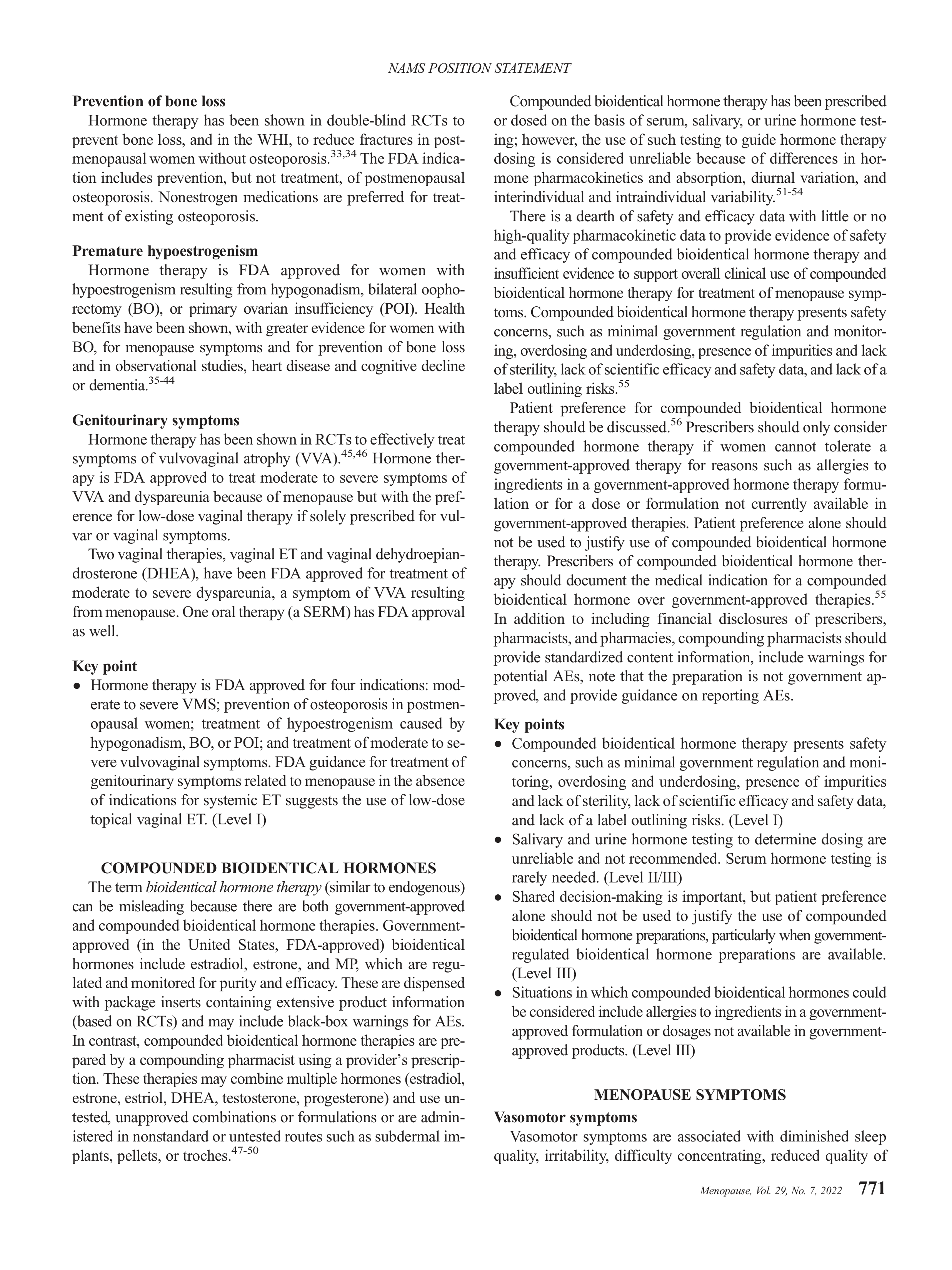 Hormone Therapy Position Statement — page 5