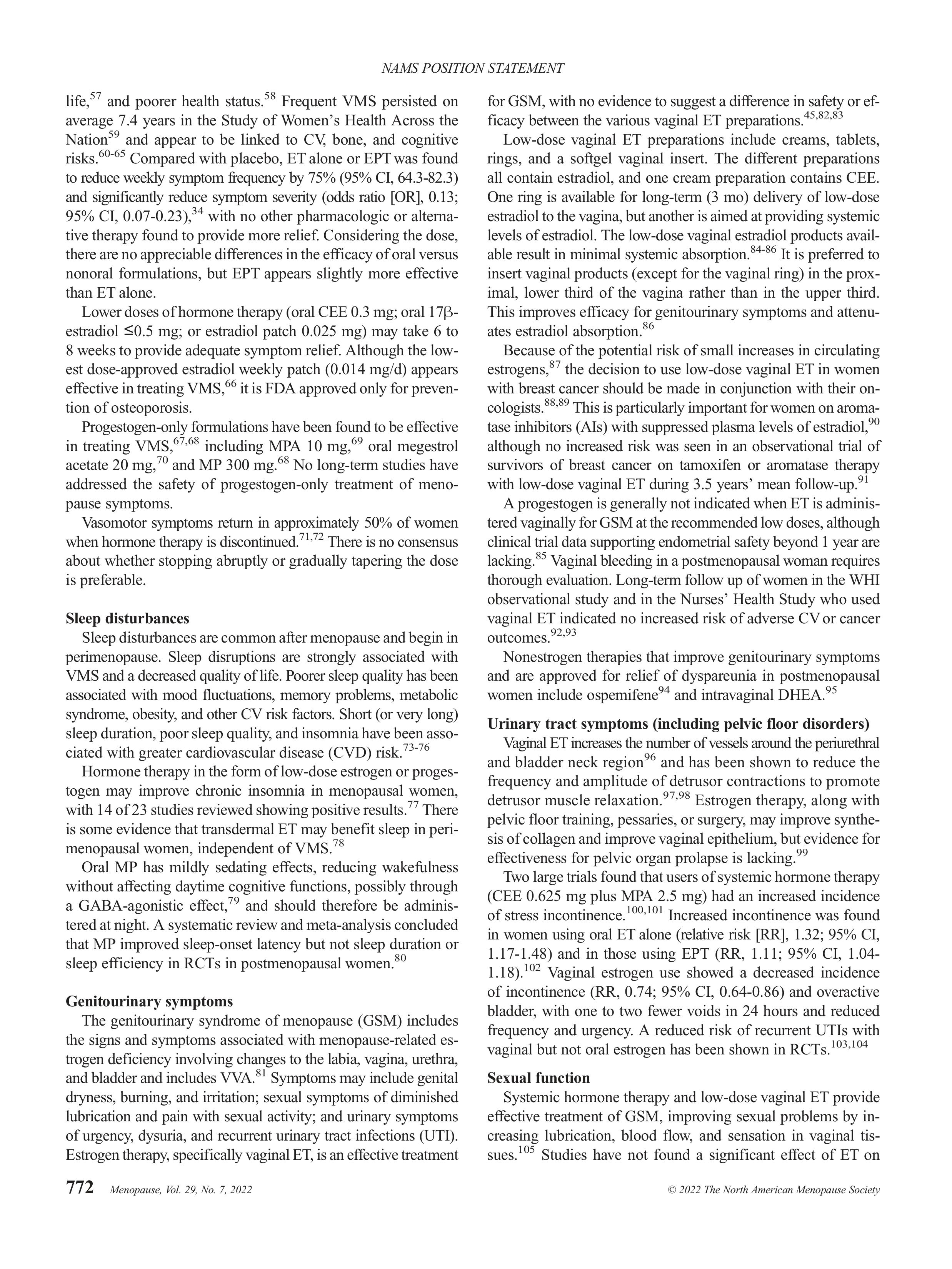 Hormone Therapy Position Statement — page 6