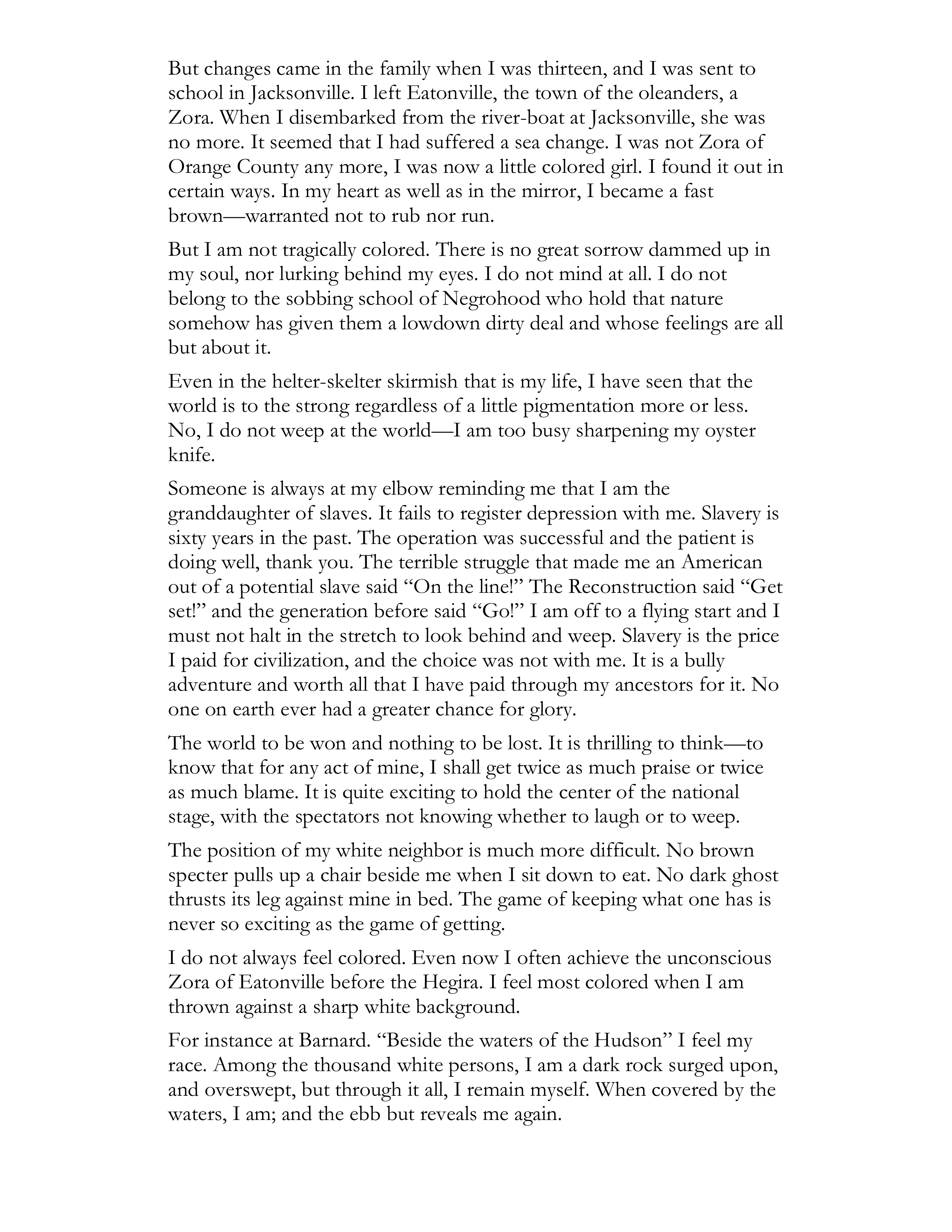 How It Feels to Be Colored Me Essay — page 2