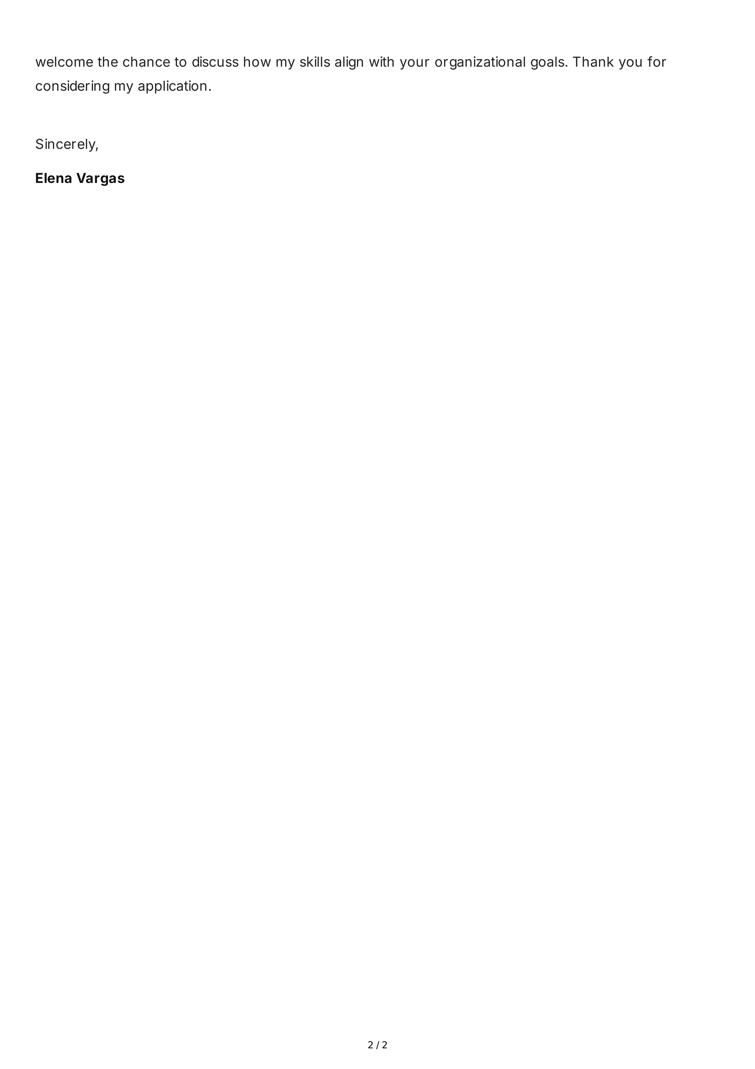 Human Resources Personal Statement — page 2