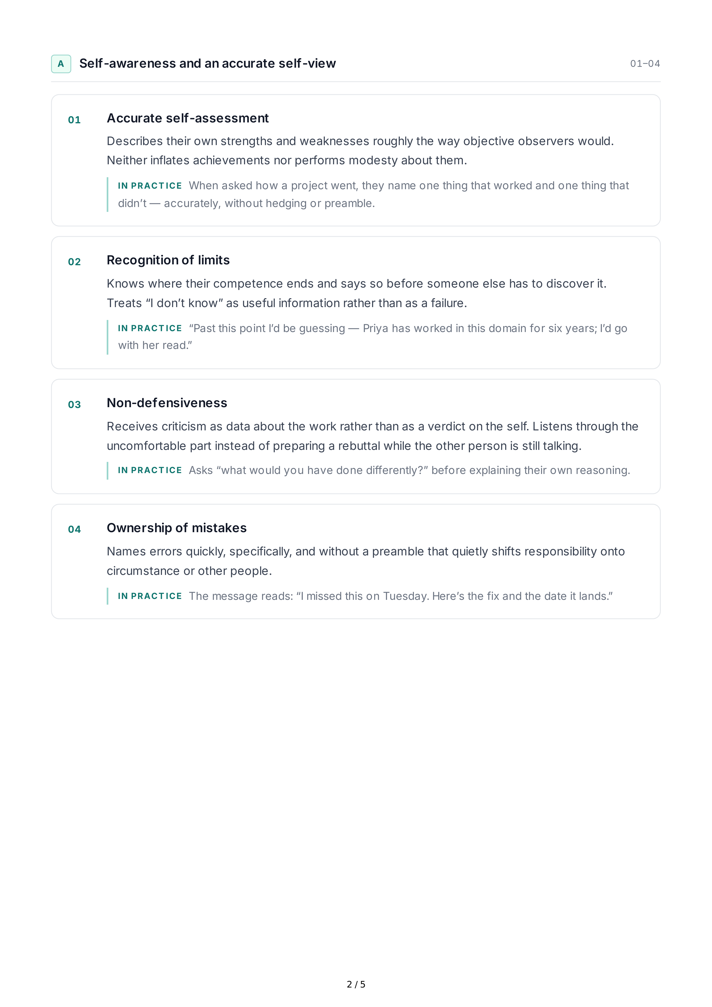 Humility Personality Traits — page 2